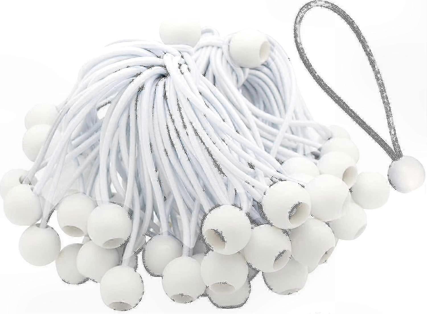 50-Pack Adjustable Bungee Cords for Securing Canopies, Tents, Banners, and Tarps with Durable Long Buckles