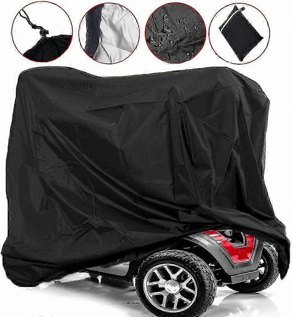 All-Weather Protective Cover for Mobility Scooters and Wheelchairs with Durable Ox Fabric Against Rain, Dust, Snow, and UV Rays