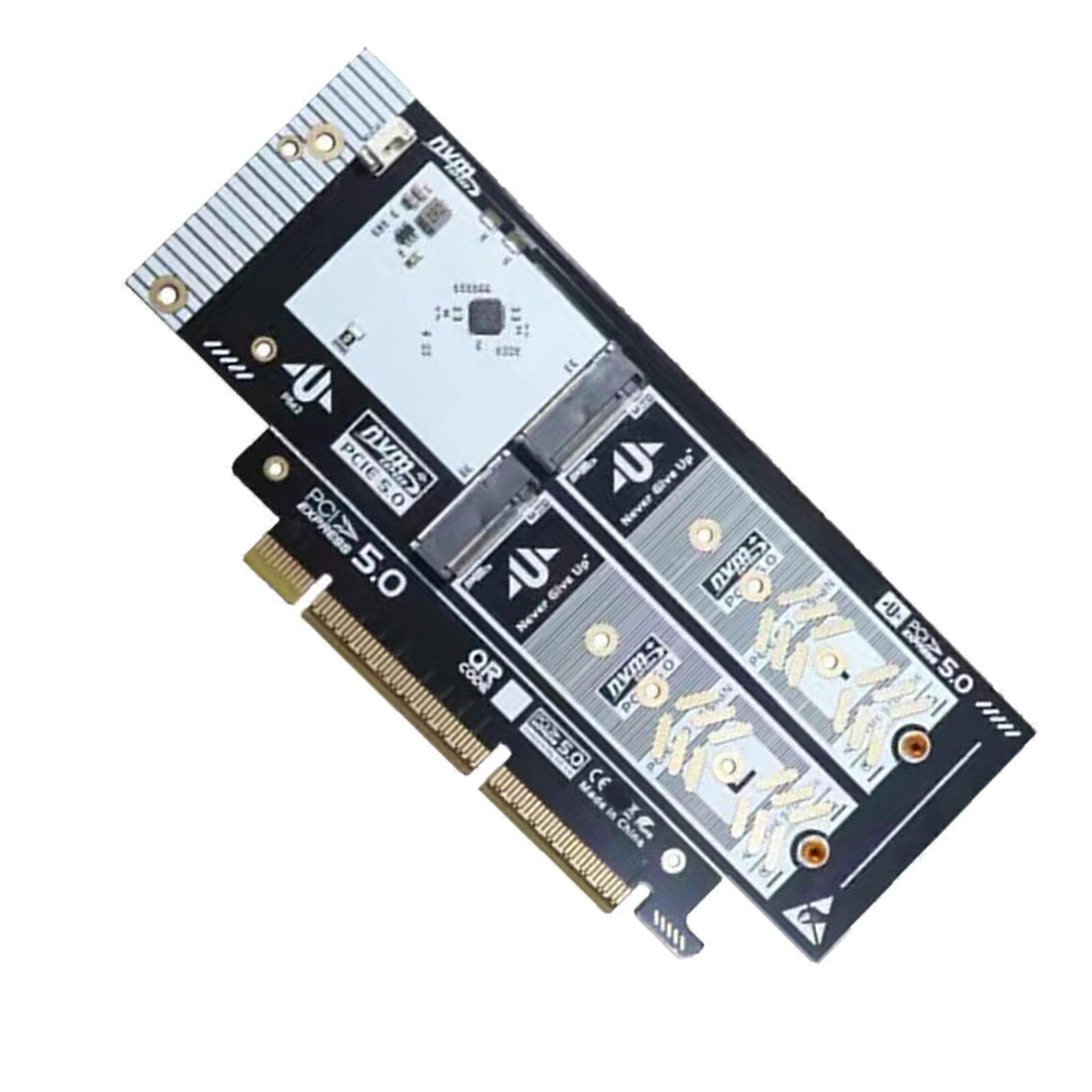 PCIe 5.0 to M.2 NVMe Storage Solution Data Transfer Expansion Hard For Desktop Expansion Easy Installation Accessories Multicolor
