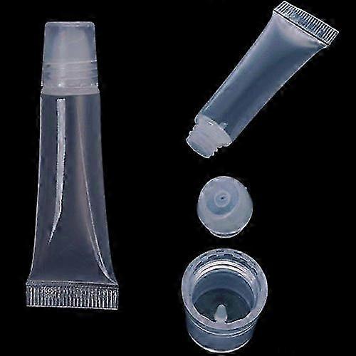 5Pcs 10ml DIY Empty Lip Gloss Balm Containers Soft Empty Tubes Clea...
