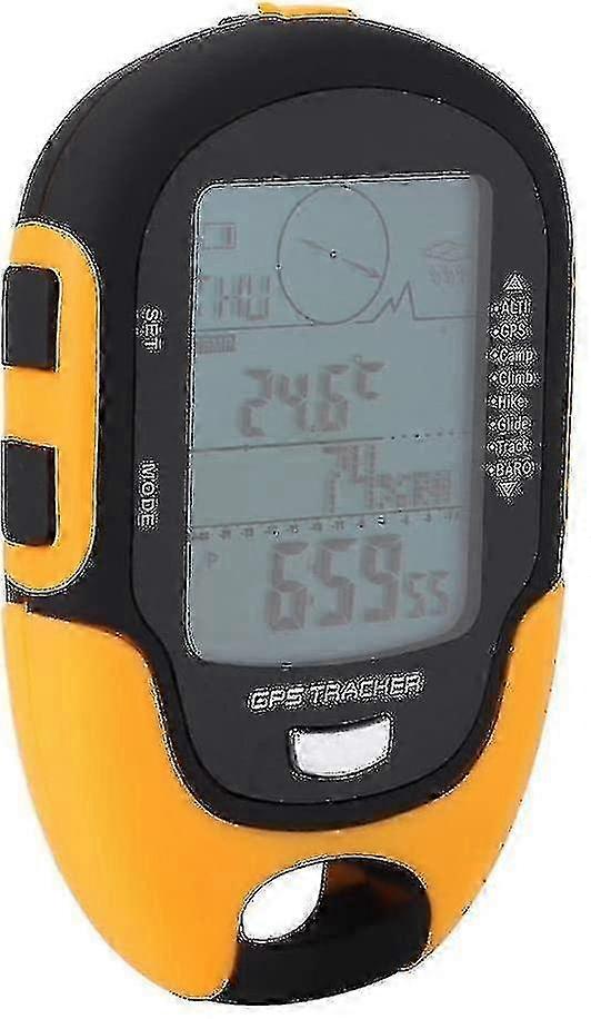 חיצוני רב תכליתי מד גובה דיגיטלי Fr500 דיג ברומטר מצפן (צהוב)