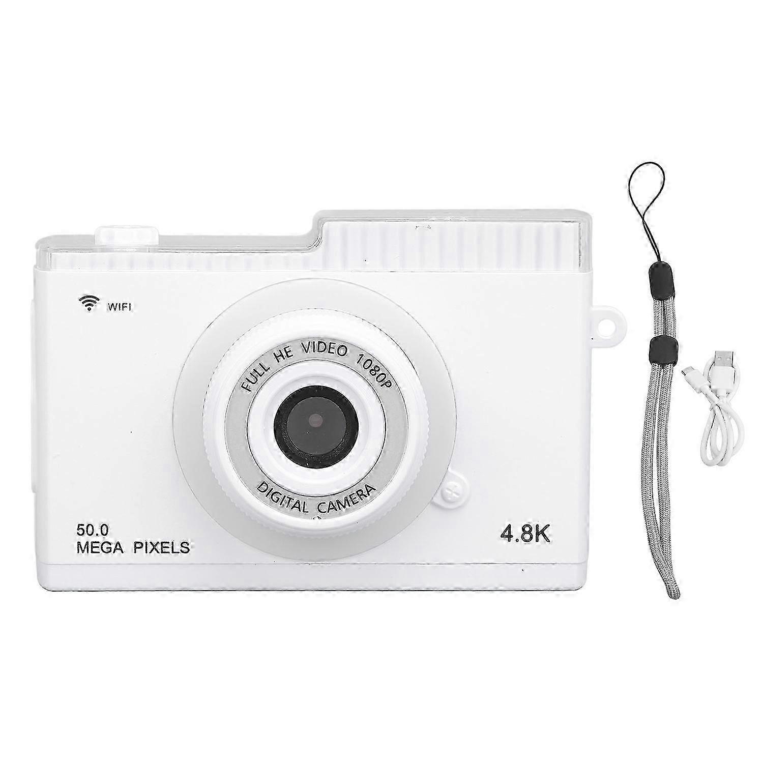 Digital Camera 48M 1080P 8x Digital Zoom Support Wireless Fidelity Transmission Retro Compact Camera