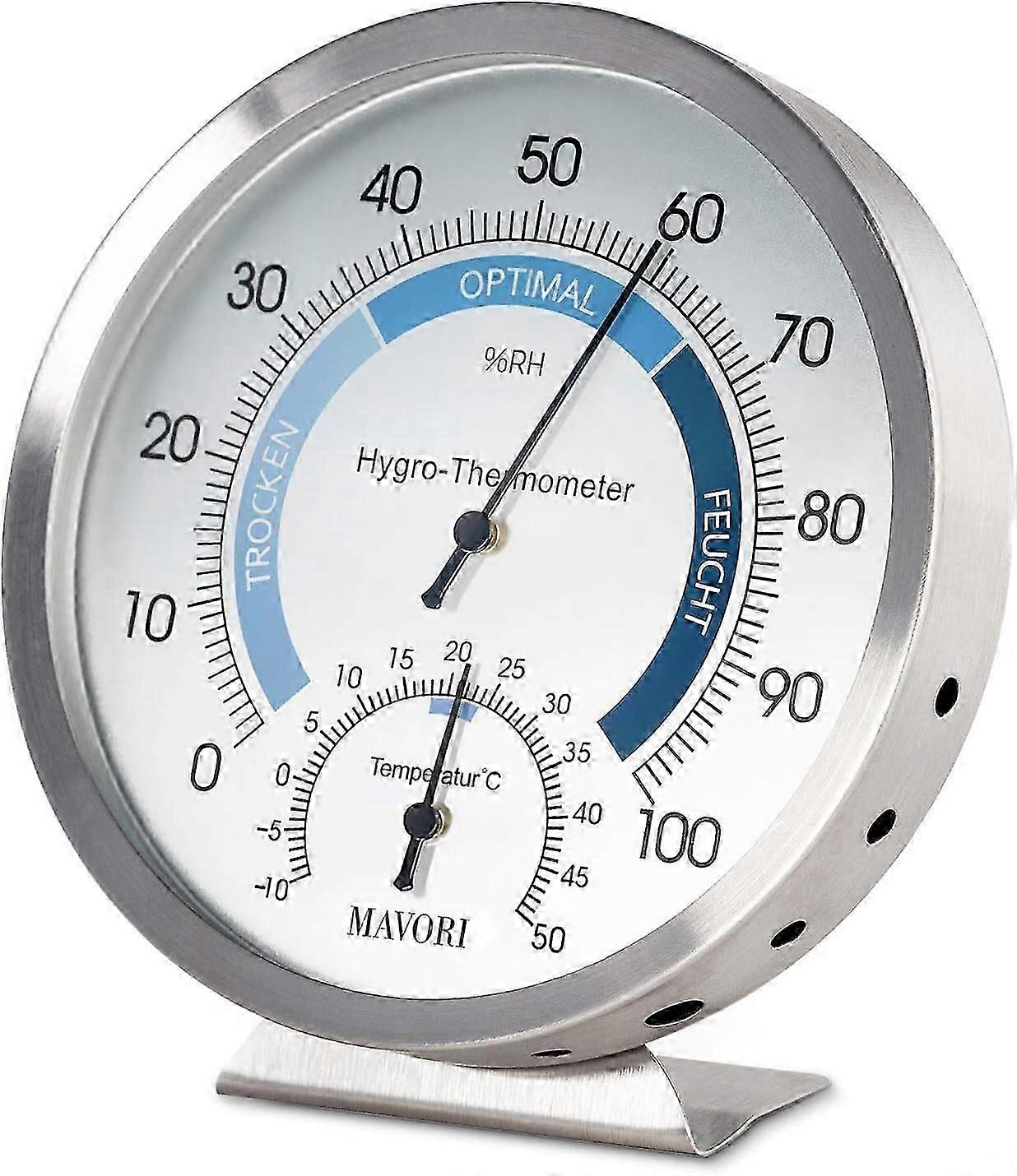 Indoor Analog Hygrometer Thermometer,Mini Thermometer Hygrometer,Thermometer Humidity Monitor Gauge Temperature Monitor for Home