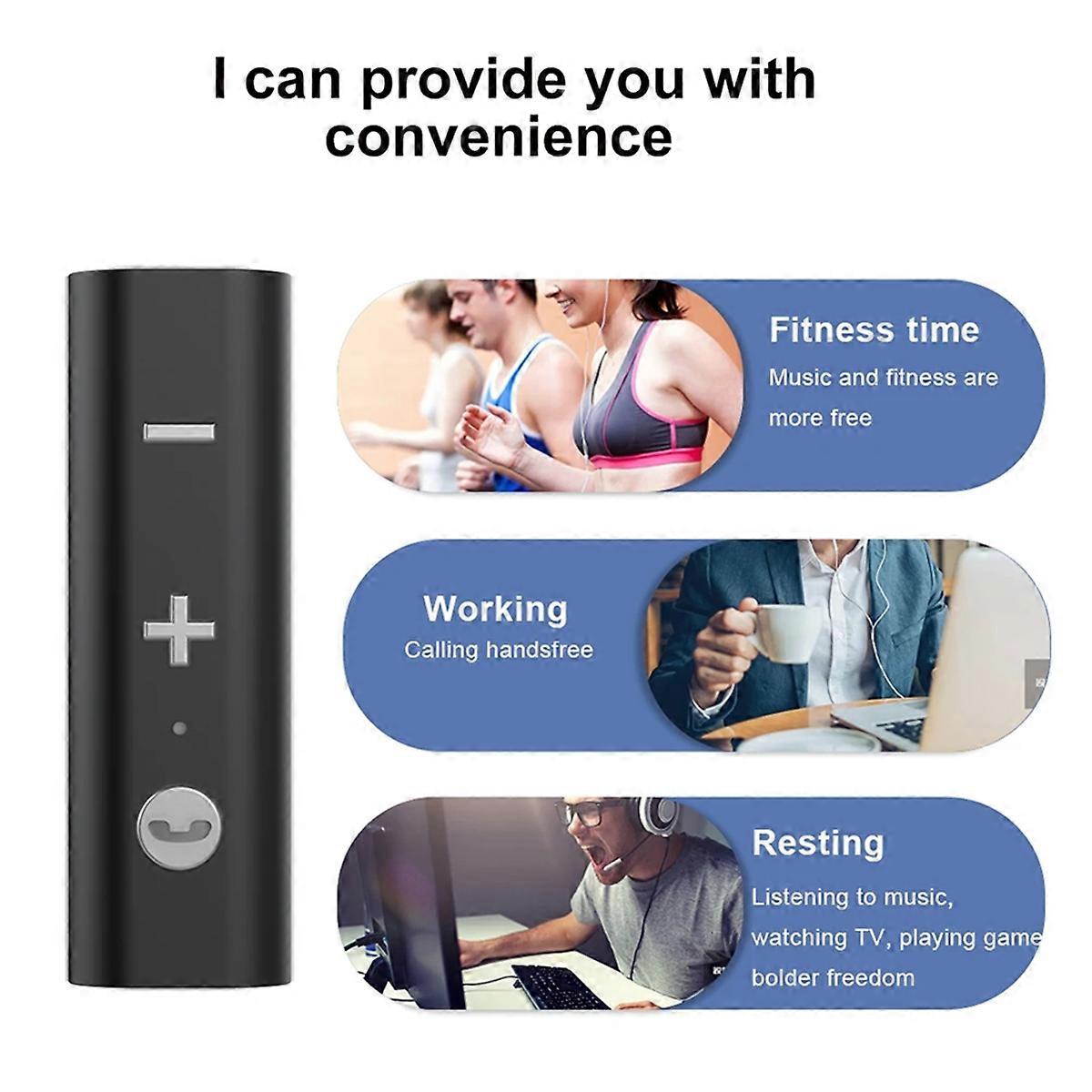 Wireless Bluetooth 5.0 Adapter Car Audio Receiver Bluetooth Music Receiver for Headphone Speaker Support Voice Call