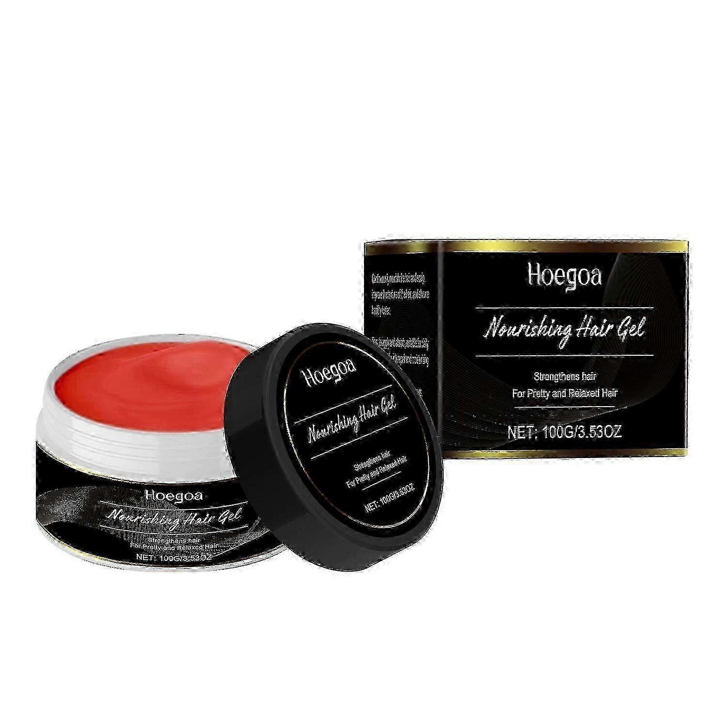Strong Hold Edge Control Gel With Castor Oil, Non-greasy, Non-flaking, No White Cast, Long Lasting For All Hair Tyeps