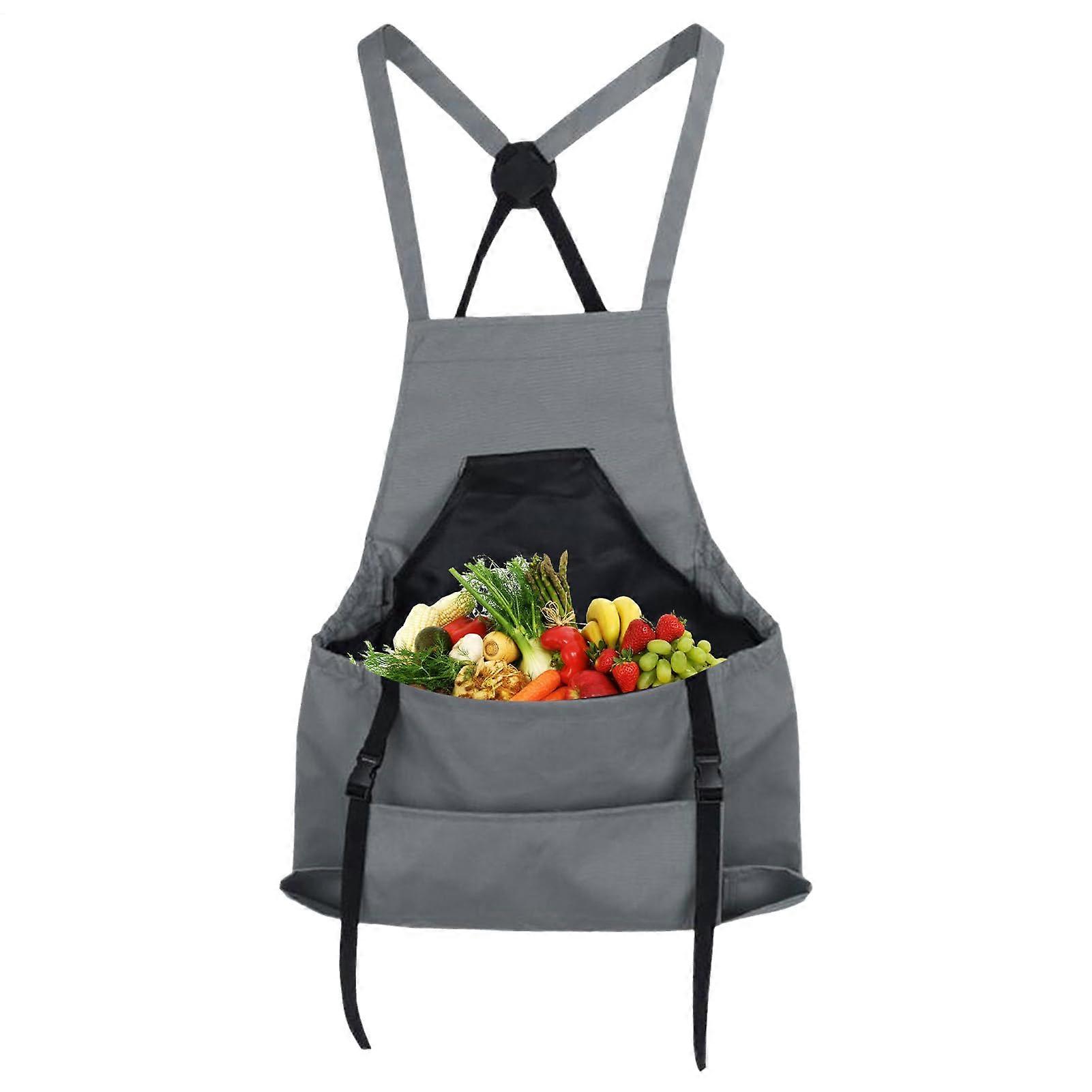 Florist Apron Long Apron For Garden Work Flower Delivery Large Yard Organizer Fruit Storage Bag Size S