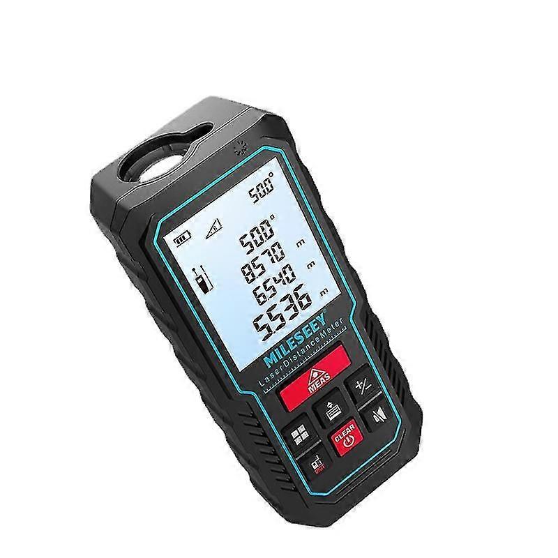 Laser Rangefinder, 50m Laser Meter, Backlit LCD Display and Pythagorean Mode, Measures Distance, Area and Volume