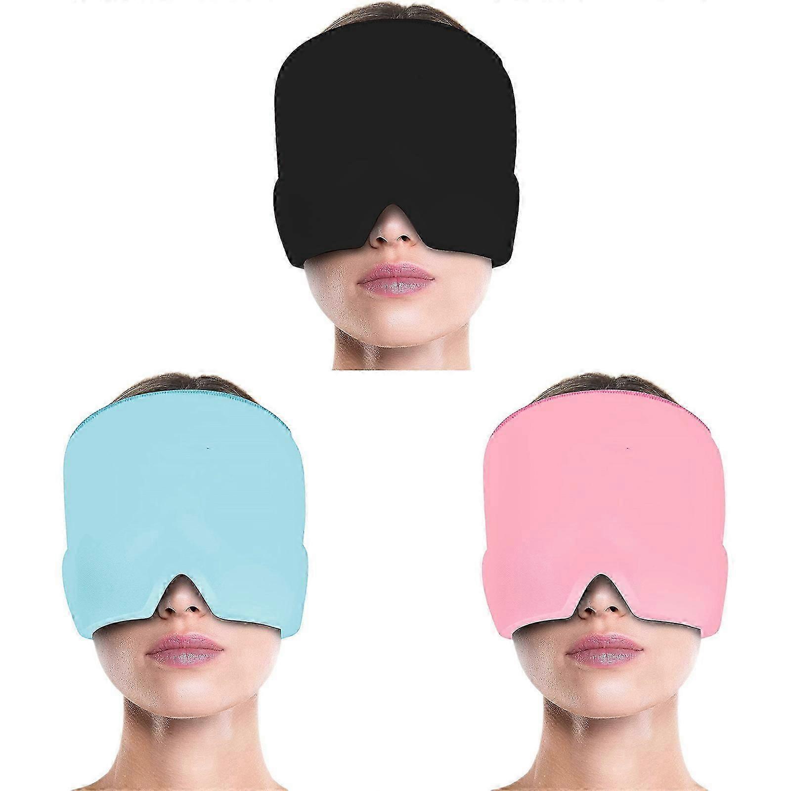 כאב ראש מיגרנה ג'ל חם קר טיפול הקלה כובע קרח כובע להקל על כאב ראש!zz21