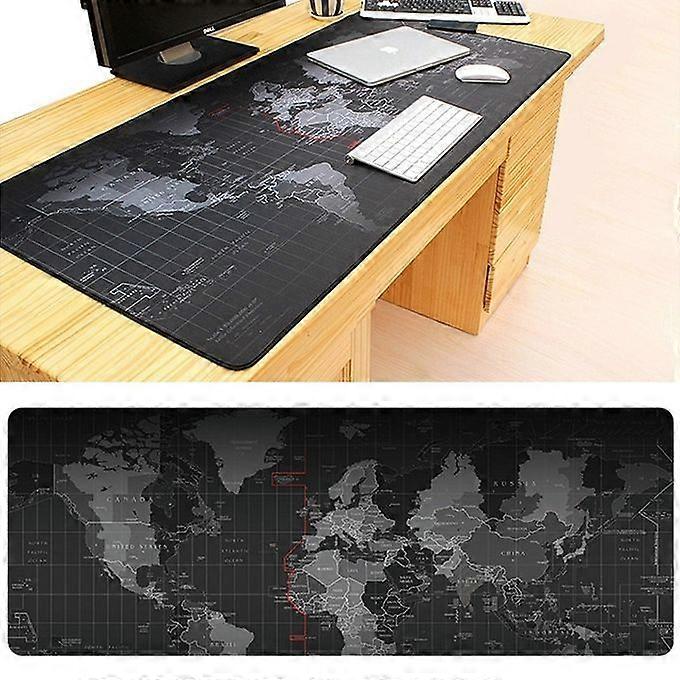 Anti-Slip World Map Pattern Rubber Game Mouse Pad Keyboard Mat, Size: 70 X 30cm