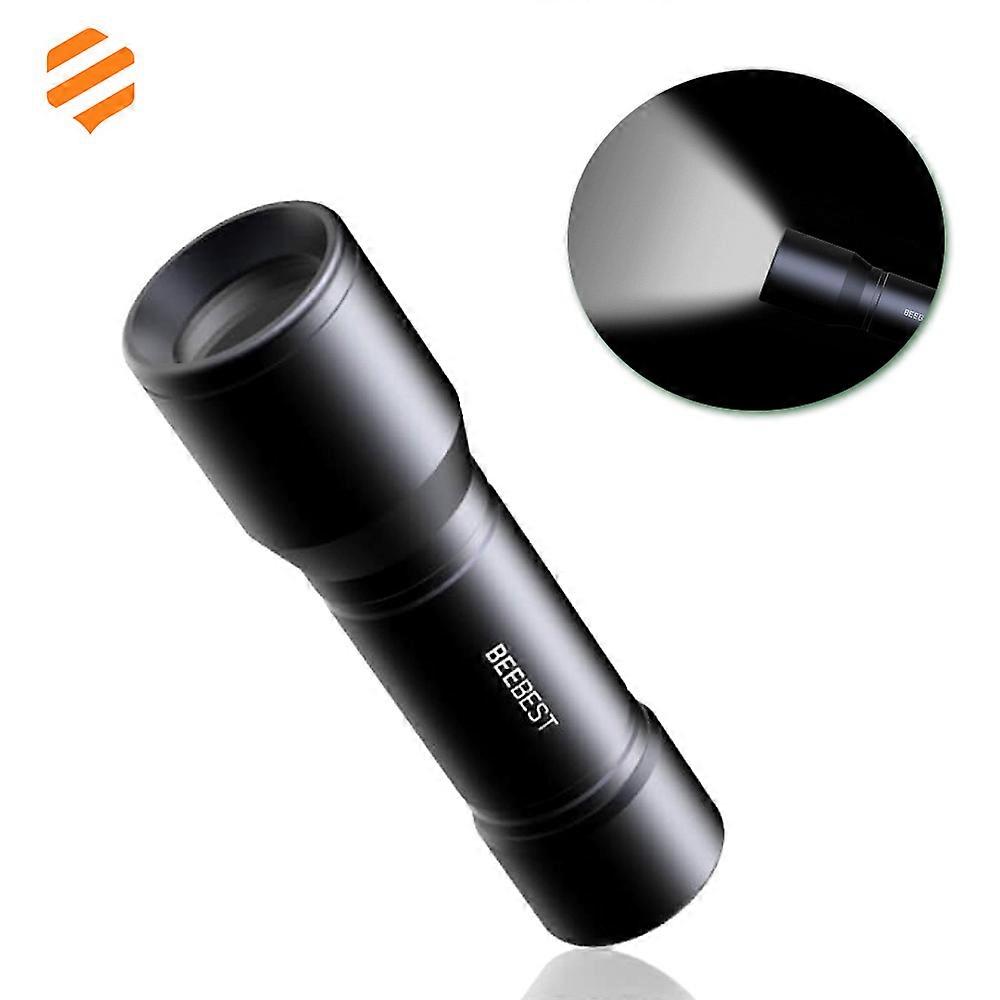 Portable Mini LED Flashlight 3 Lighting Modes 130M Range 111.7x33.1mm