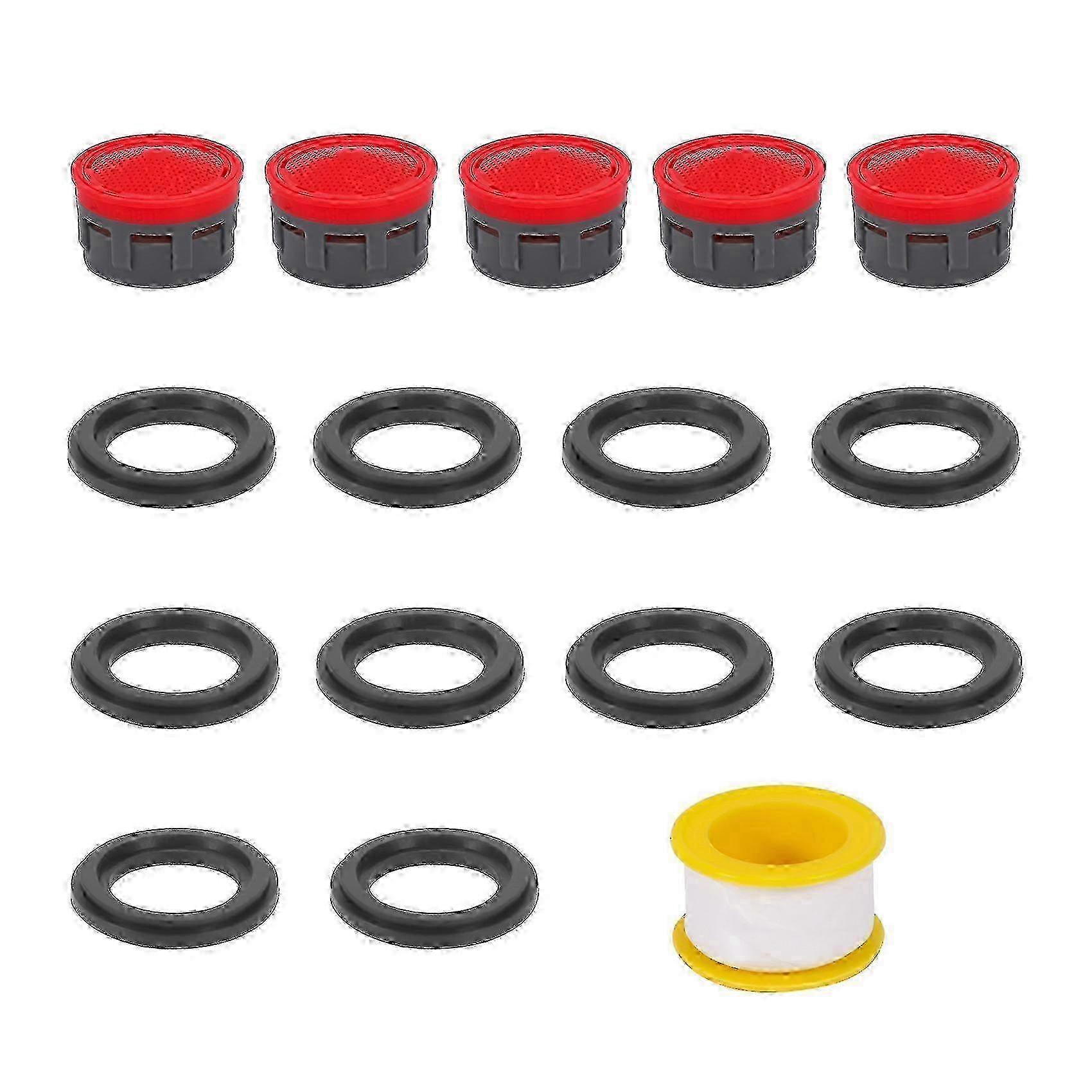 Faucet Aerator, 2.2 GPM Flow Retrictor Insert Faucet Aerators Replacement Parts Bathroom 5 Pack, FAN NN