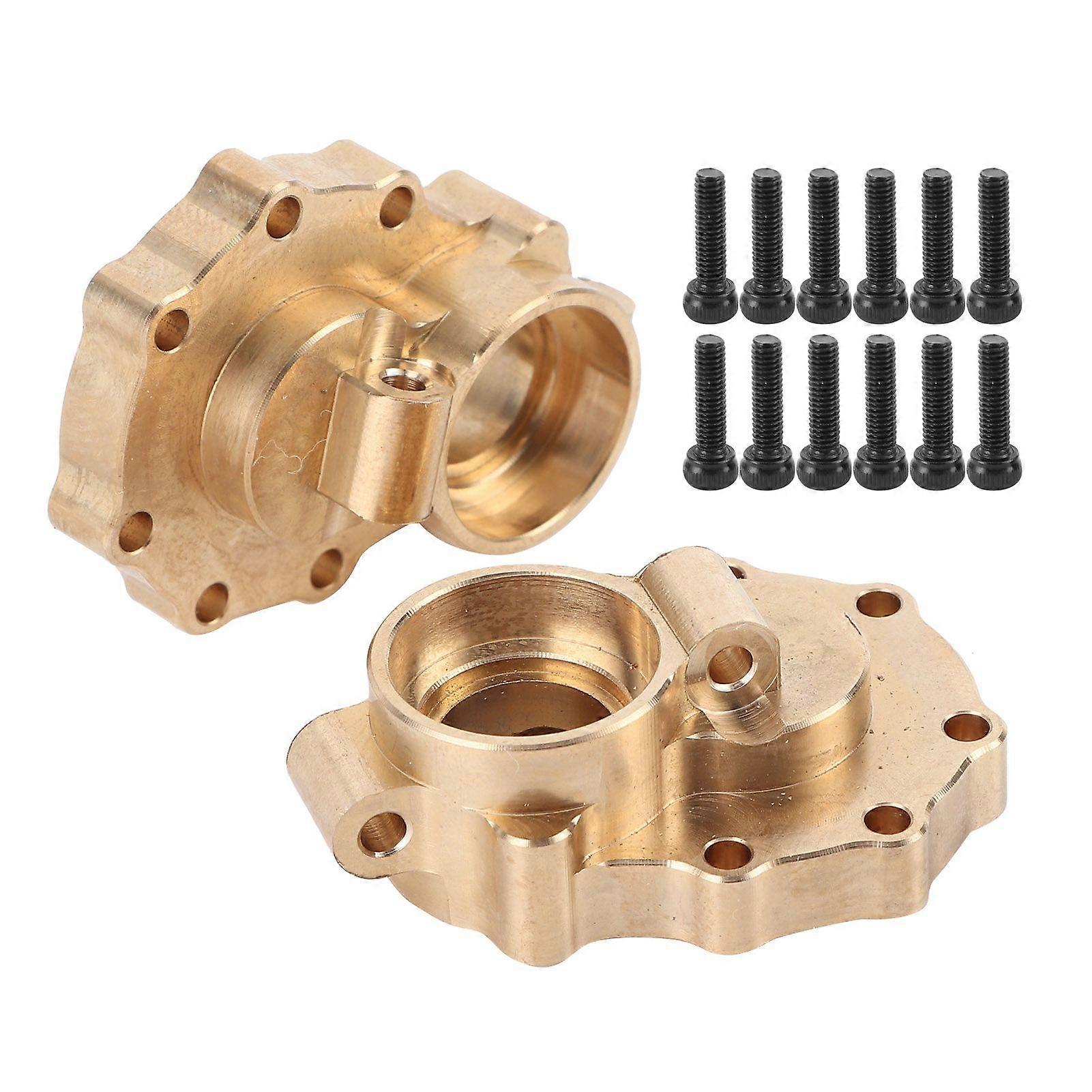 1Pair Front Rear Brass Steering Knuckle Portal Cover for TRAXXAS 820564 TRX4 RC Crawler