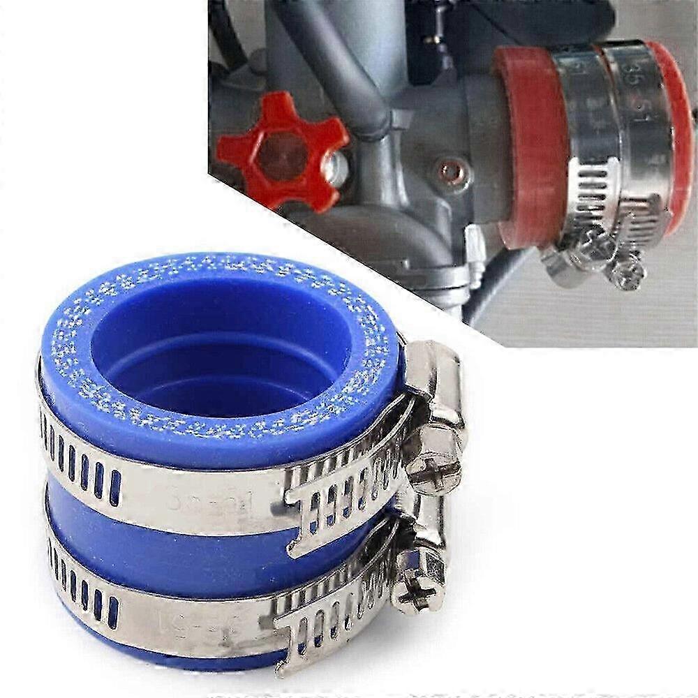 互換性のあるモーターキャブレターラバーアダプターインテークマニホールドOko Pwk Keihin 28 / 30mmブルー用