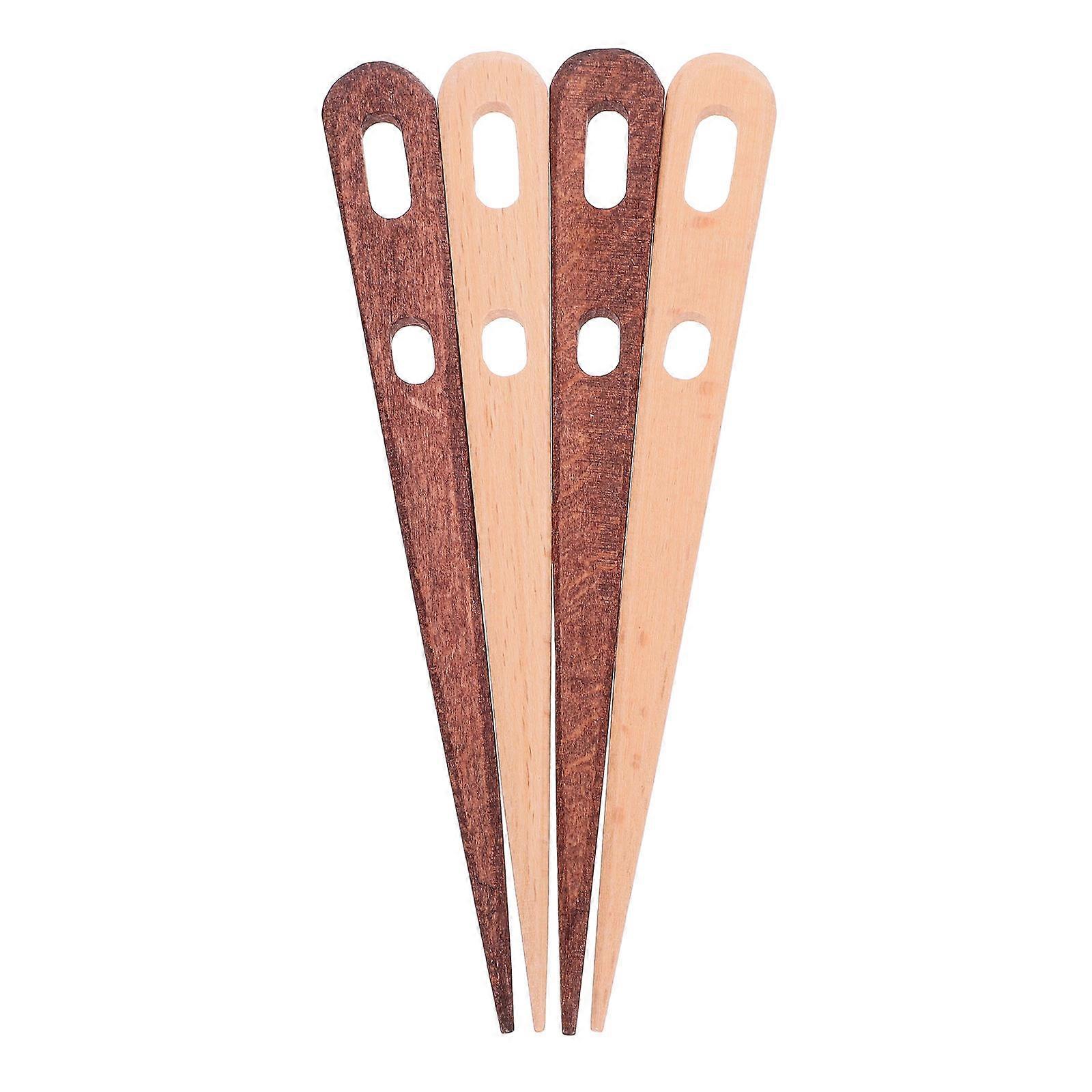 20Pcs Wooden Weaving Needle for Weaving with Big Eye Crafting Needles