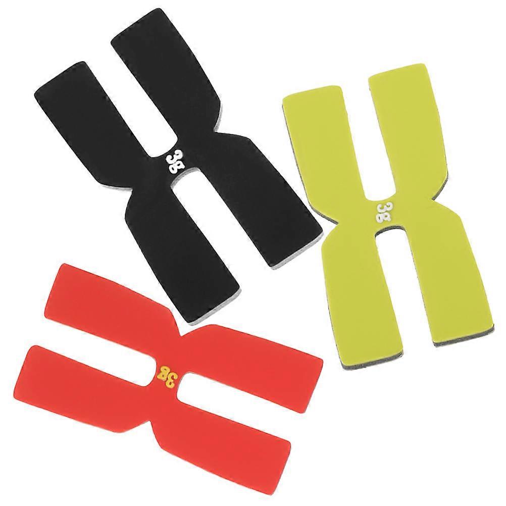 Silicone Weight Strip Tennis Racket Supplies for Matches Assorted Color for Balanced Weight Distribution 3Pcs