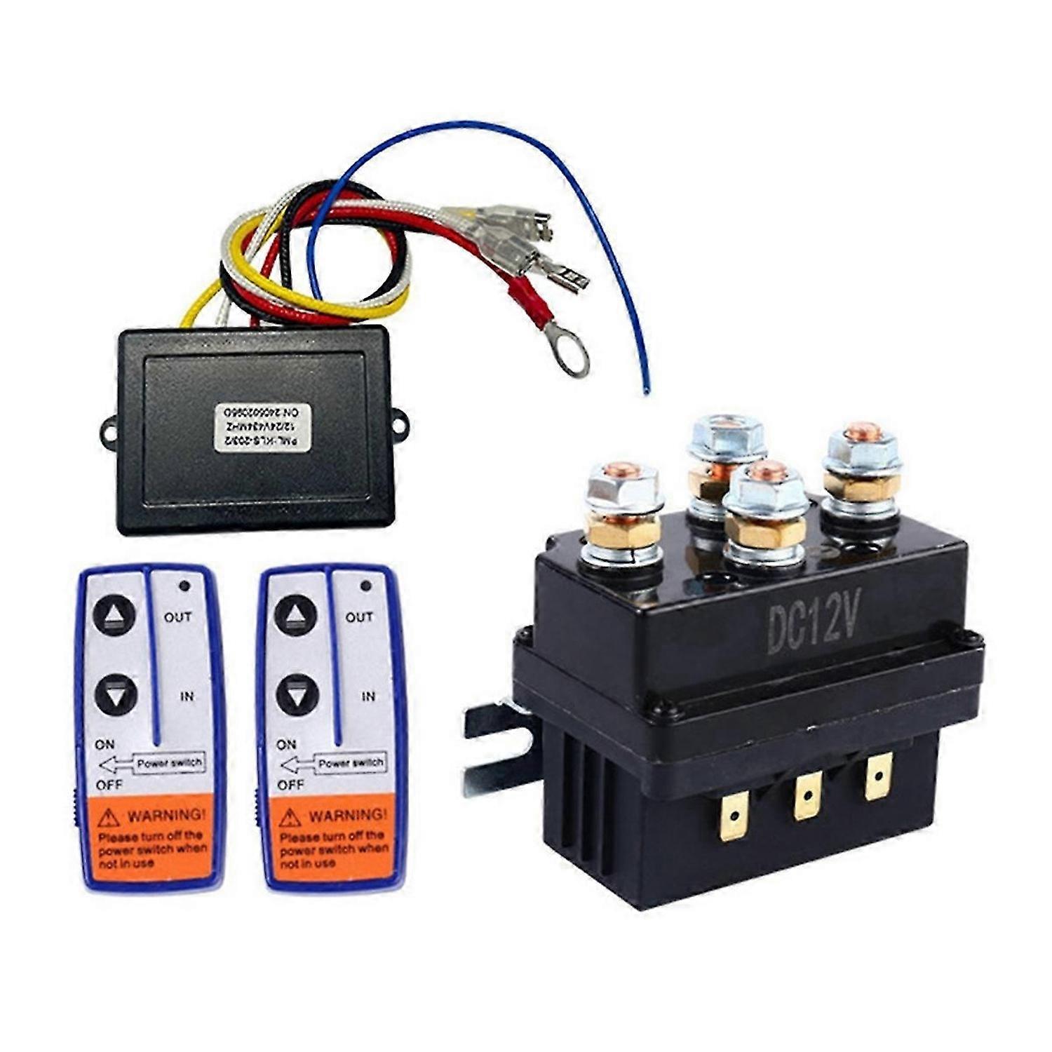 Set di relè per verricello 4450 con 2 telecomandi + controller + set di relè