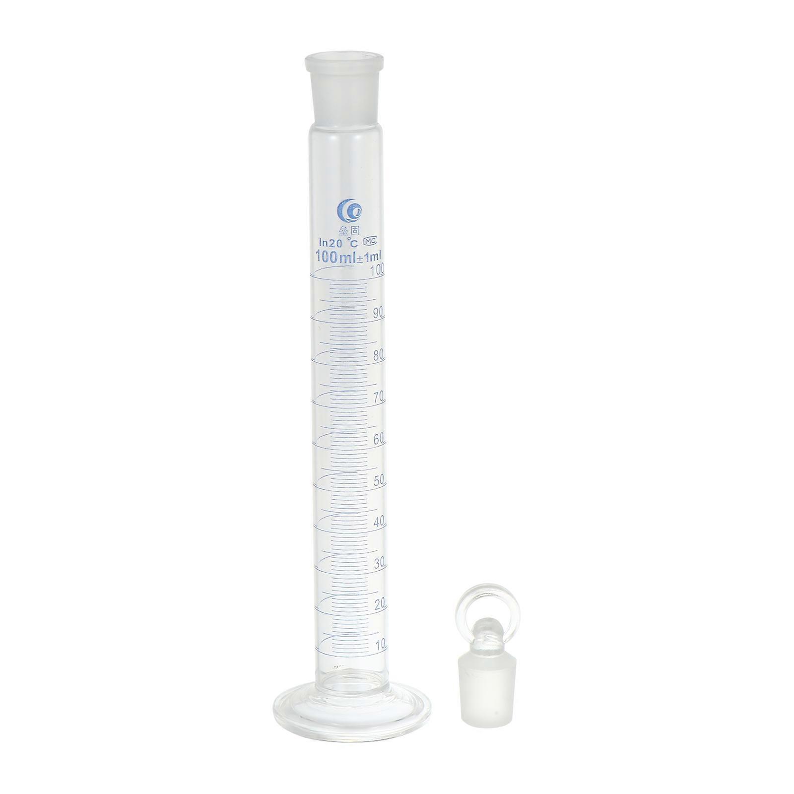 Thickened Glass Measuring Cylinder for Laboratory Use 1Pcs 100ml Graduated Cylinder