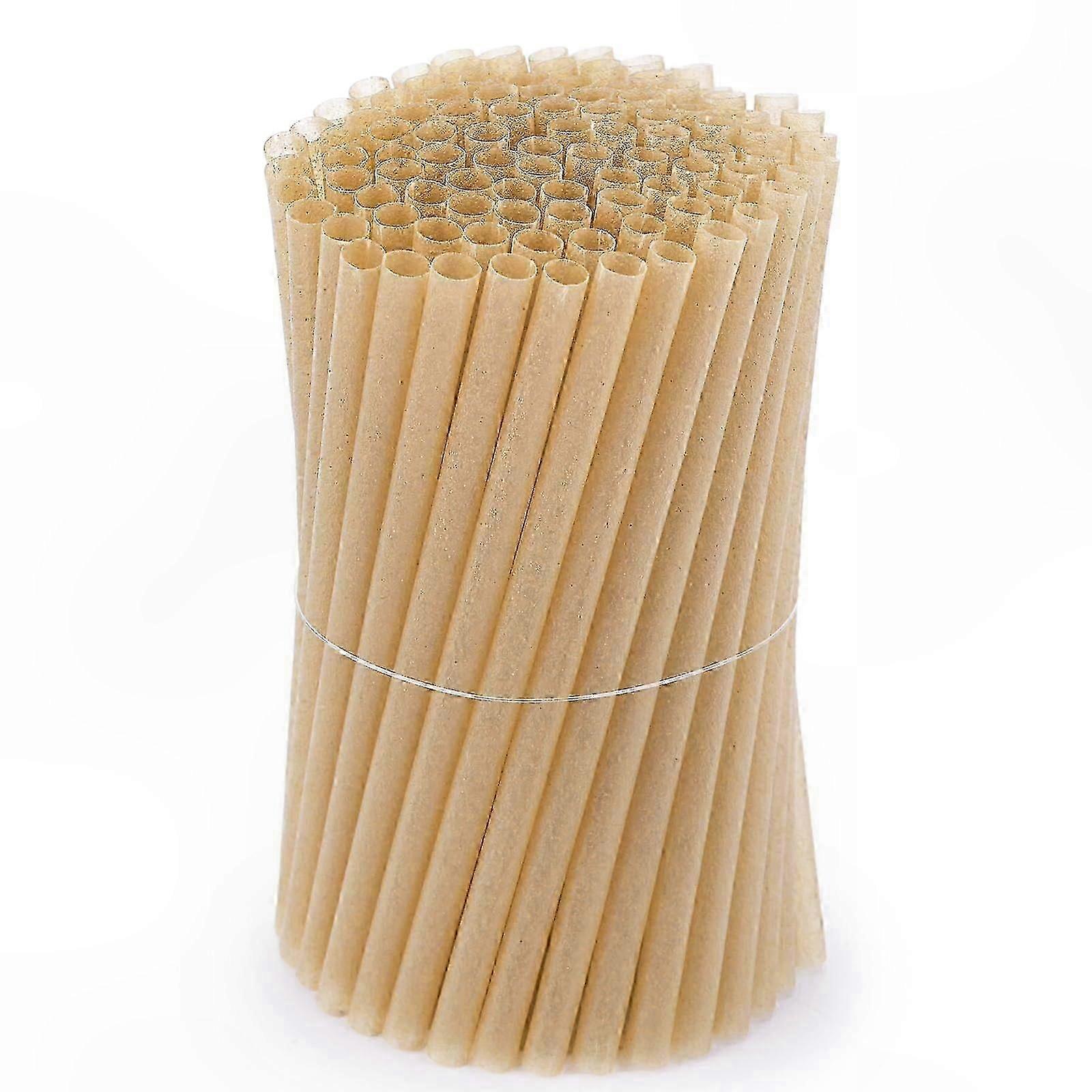 200 Count Eco-Friendly Biodegradable Straws Made from Sugarcane for Hot and Cold Drinks BPA-Free