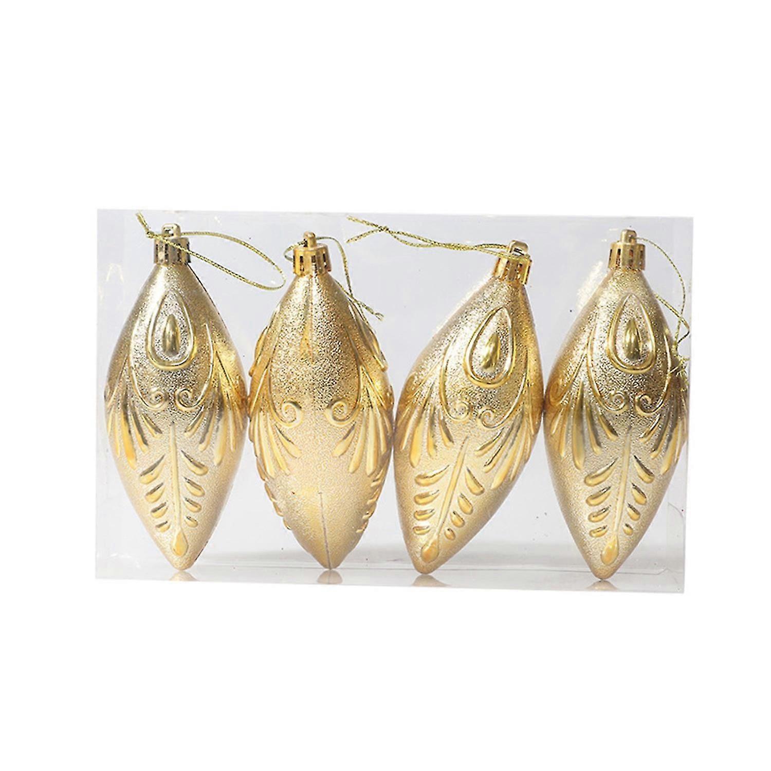 4Pcs Christmas Tree Pendants Pine Cone Decorative Adorable Multipurpose Hanging Christmas Tree Decor