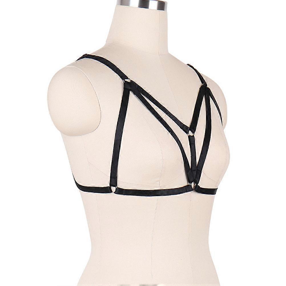 Black Strappy for Women Use with Free Size Adjustable 3