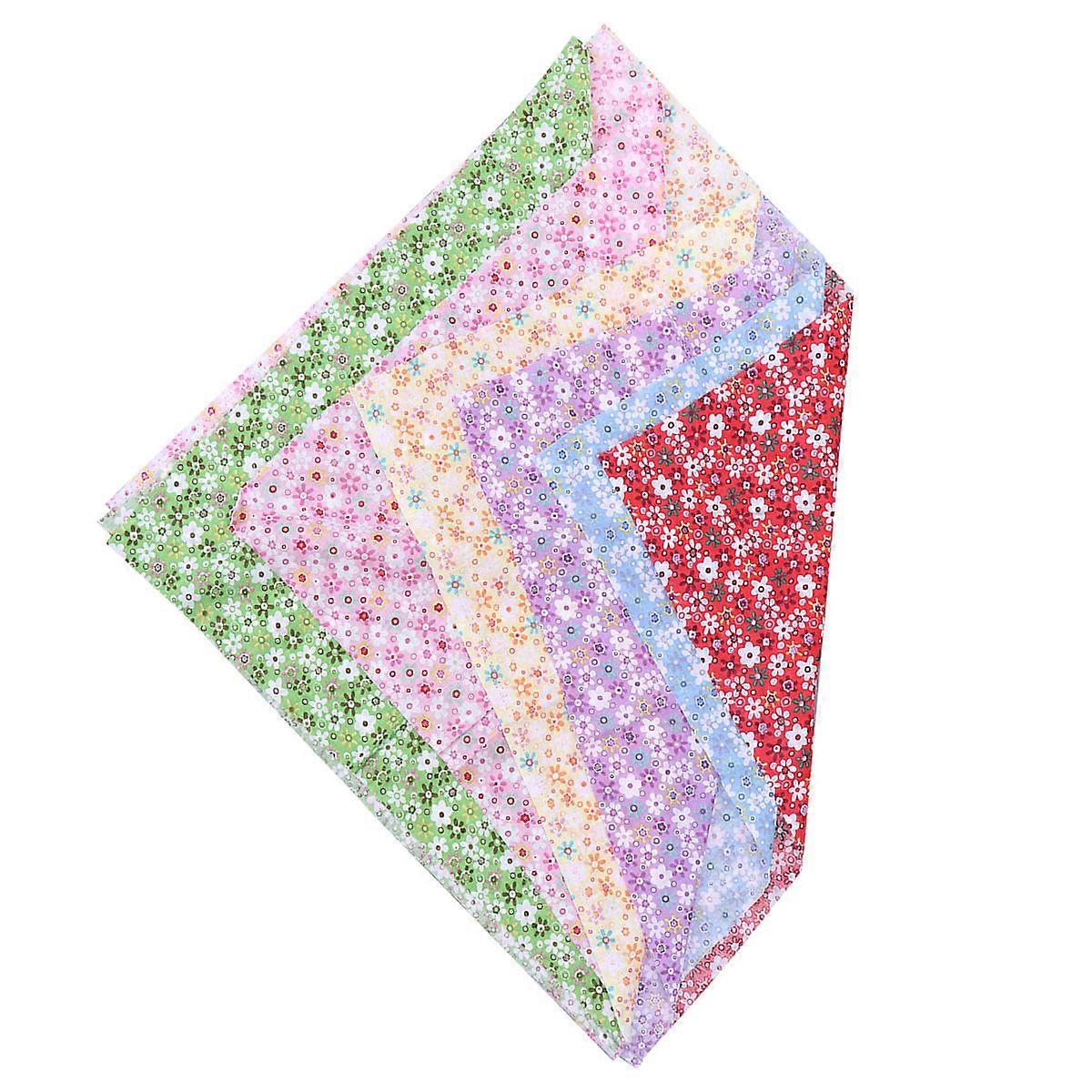 Sunflower Pattern Cloth Material for Decoration 6Pcs DIY Floral Cloth Patches