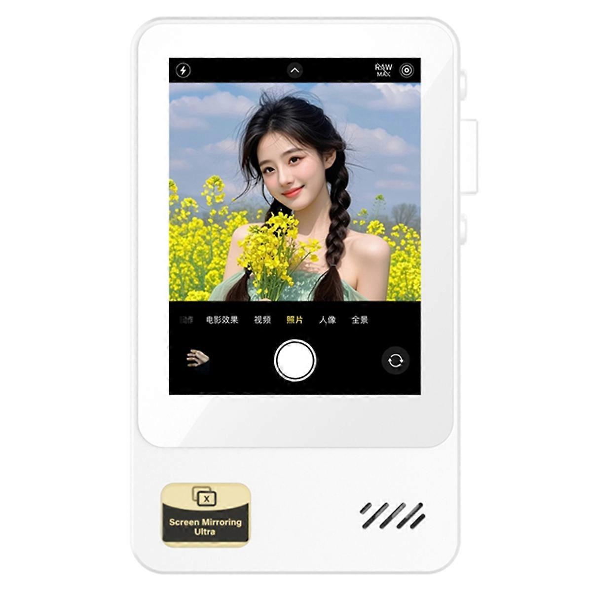 Wireless Phone Magnetic Monitor Screens Device Phone Vlog Live White