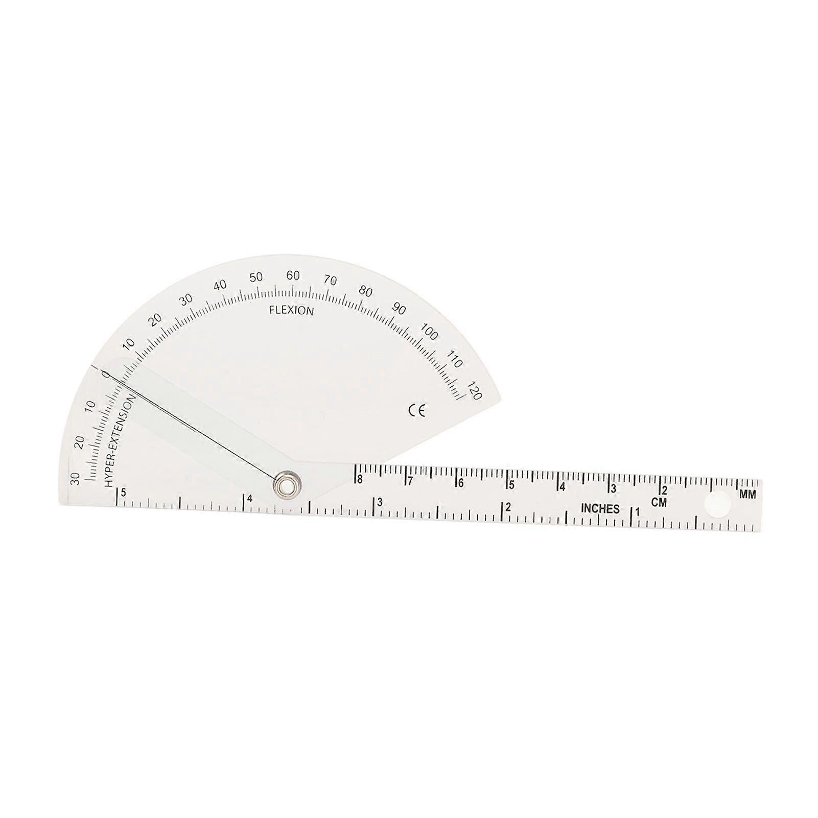 Orthopedic Protractor Transparent Accurate Plastic 120 Degree Range Orthopedic Angle Ruler