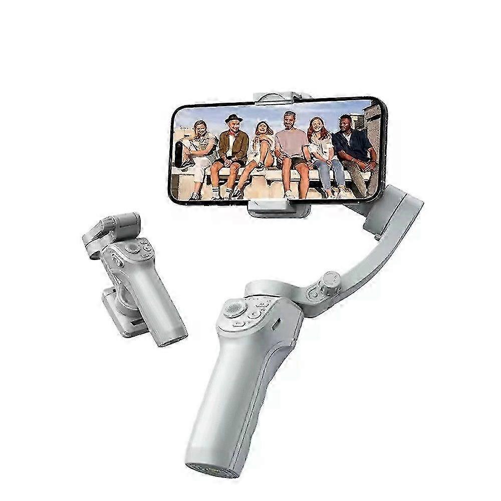 Smart Gimbal with Fill Light, 3-Axis Stabilization for Smooth Videos - Auto-Tracking, Tripod Included