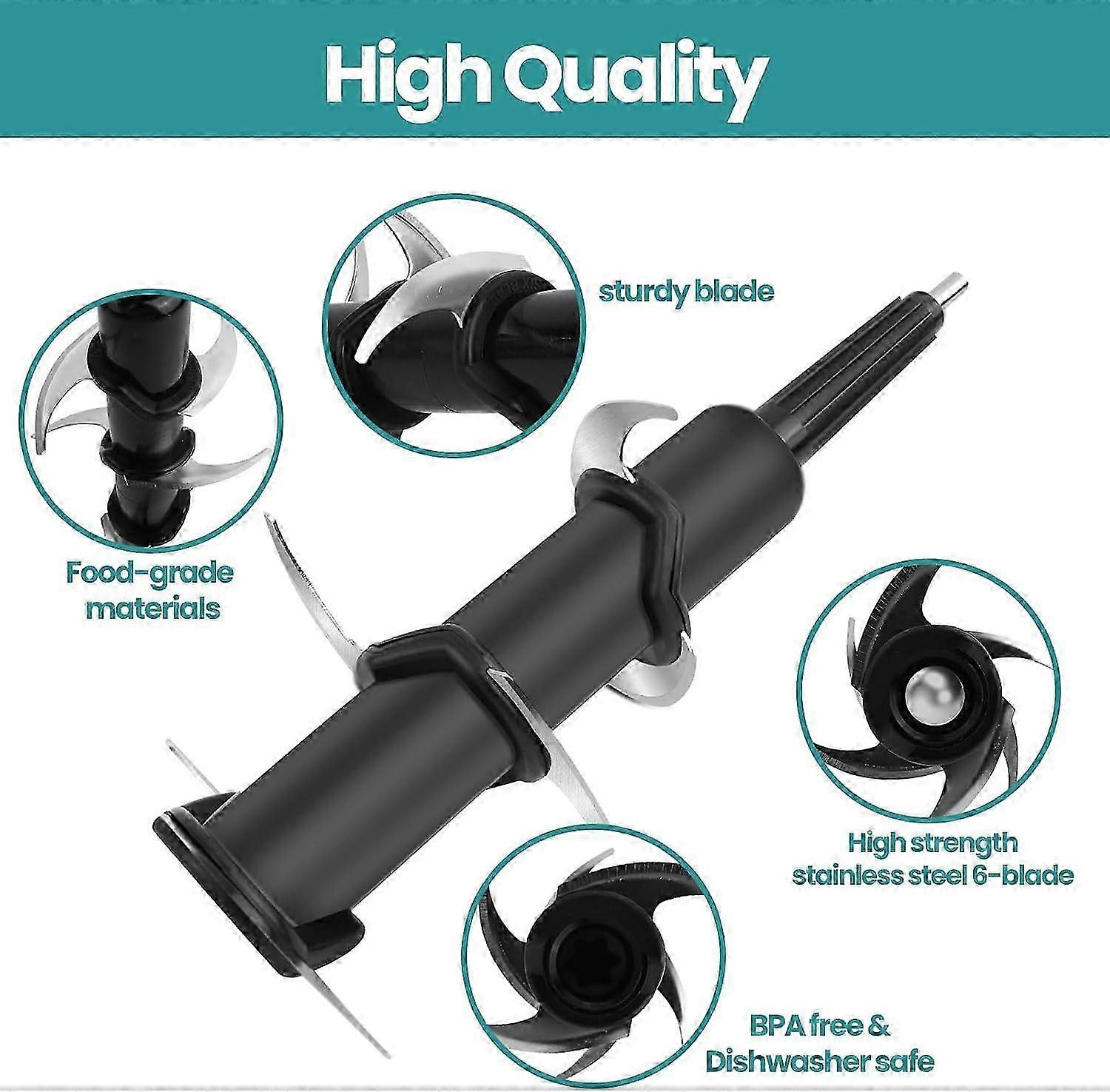 6 Blade Stainless Steel Blender Replacement Parts for Smoothies 72 oz 2025