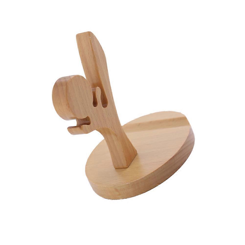 Universal Mobile Phone Holder for Support with 3Pcs Wooden Model