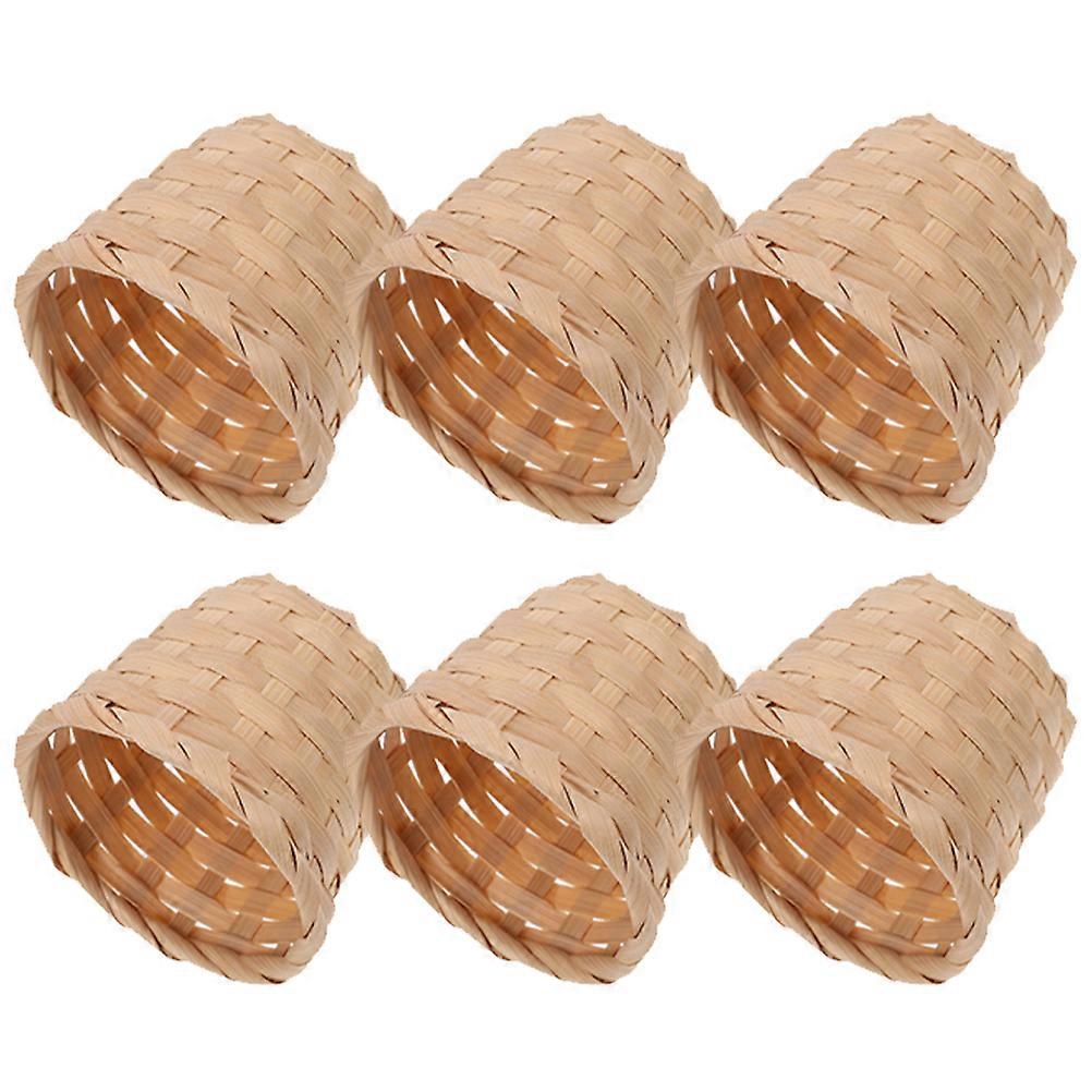 Bamboo Basket Woven Storage Basket for Desktop Use 24Pcs Set