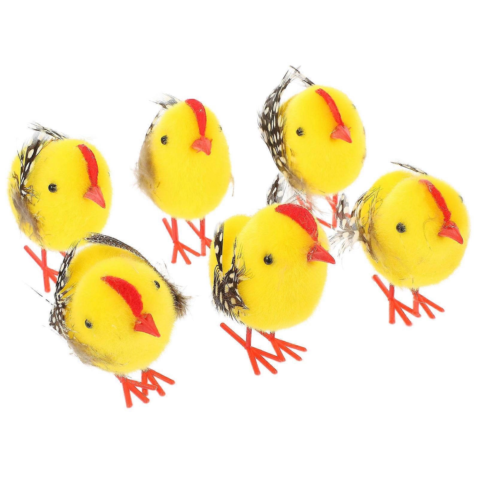 Chicken Plush Toy Small Plush Chicken Decorative Figurine 30Pcs