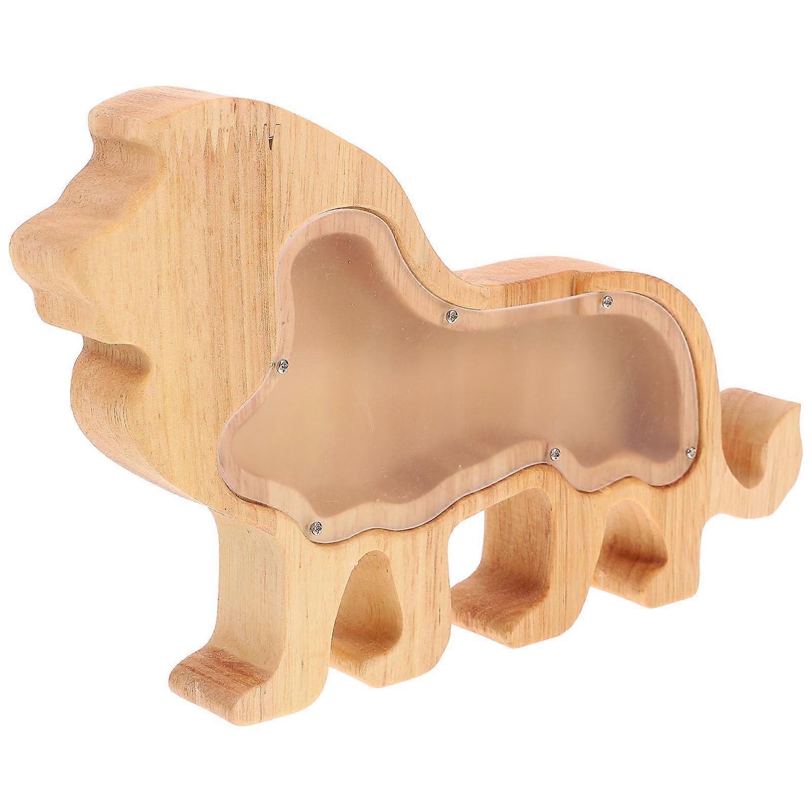 Money Box Wooden Money Box for Saving Pot 3Pcs Animal Shape Piggy Bank
