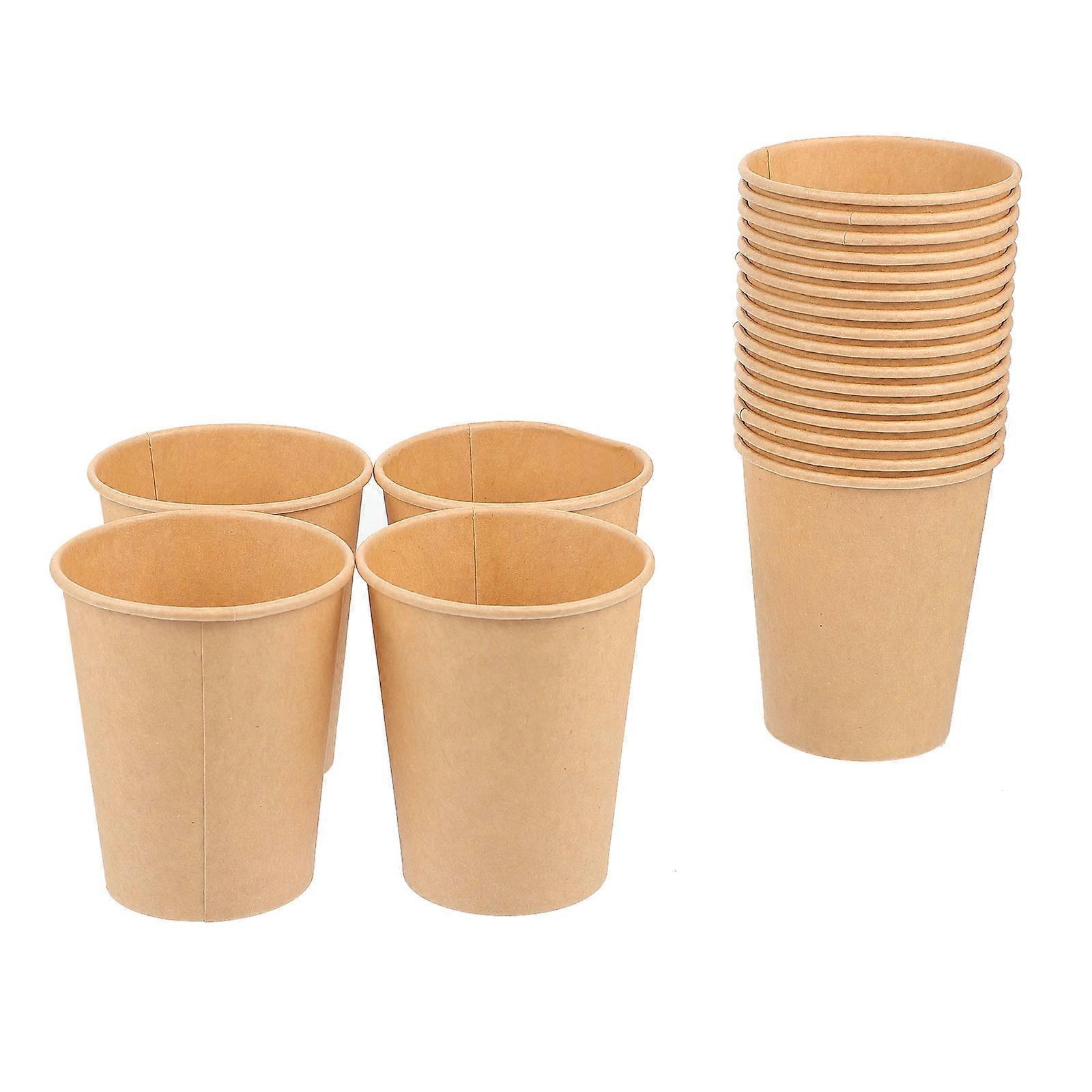Hot Cold Cups Kraft Containers Take-Out Buckets Sturdy Construction For Table Setting 20Pack