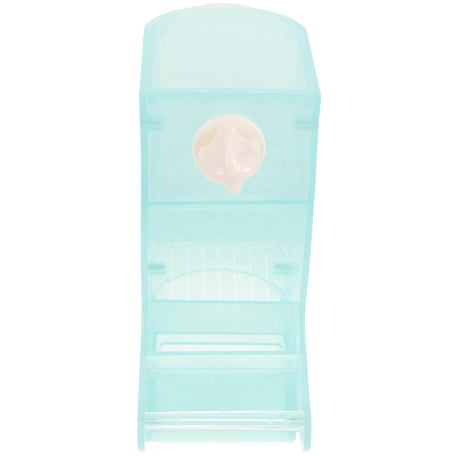 Automatic Bird Cage Feeder 3Pcs Light Green Container For Bird Raising Prevents Spillage Simple Design For Small Pets