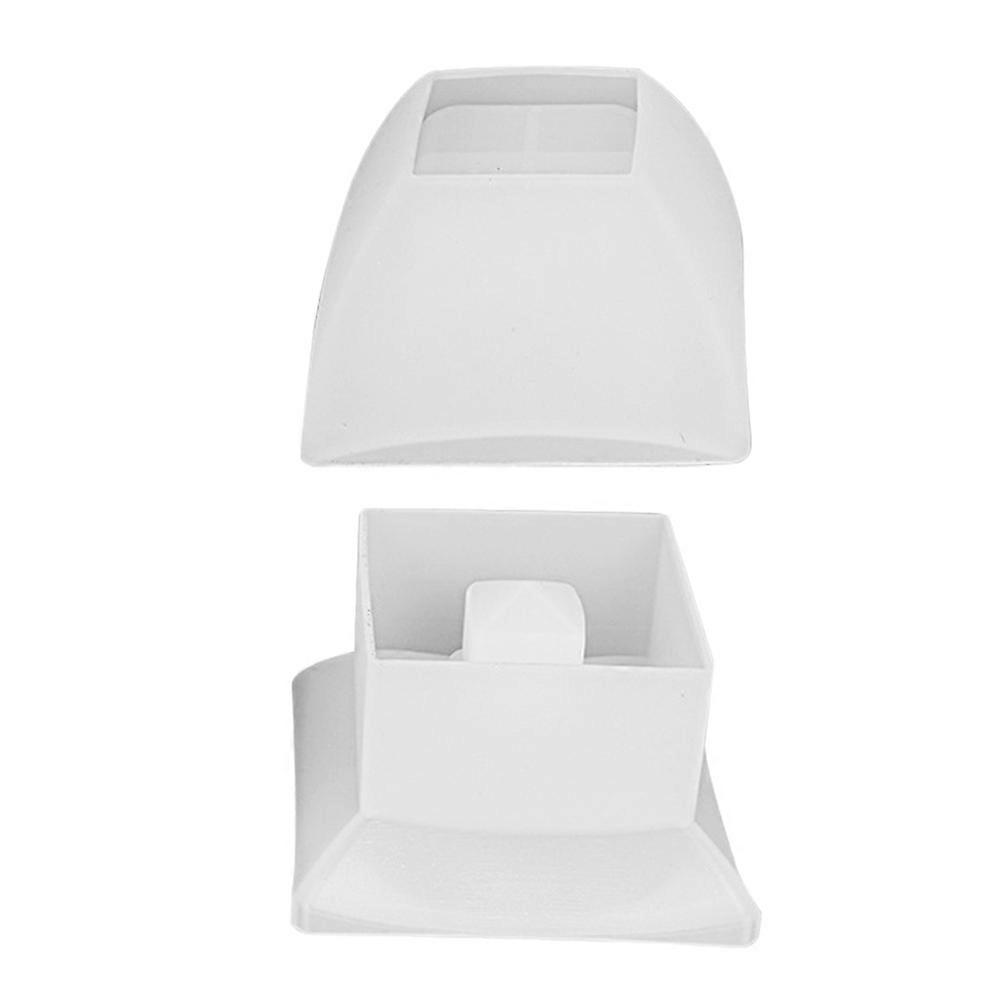 DIY Box Casting Mold Storage Container Mold Craft Makers Indoor Use 4.3X4.3X5.1In White 2Sets