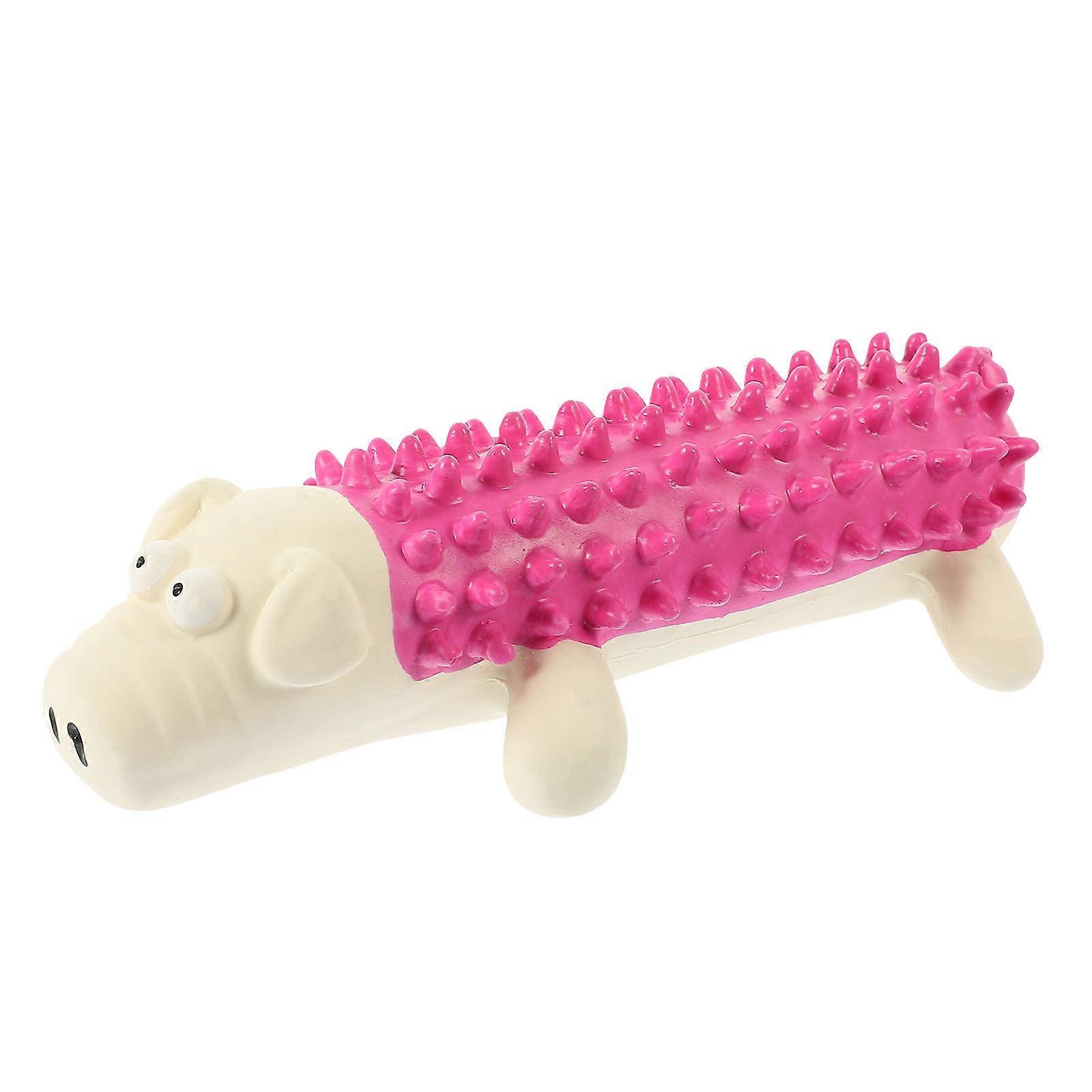 Squeaky Dog Toy White Durable Interactive Puppy Toy 2Pcs Chew Play