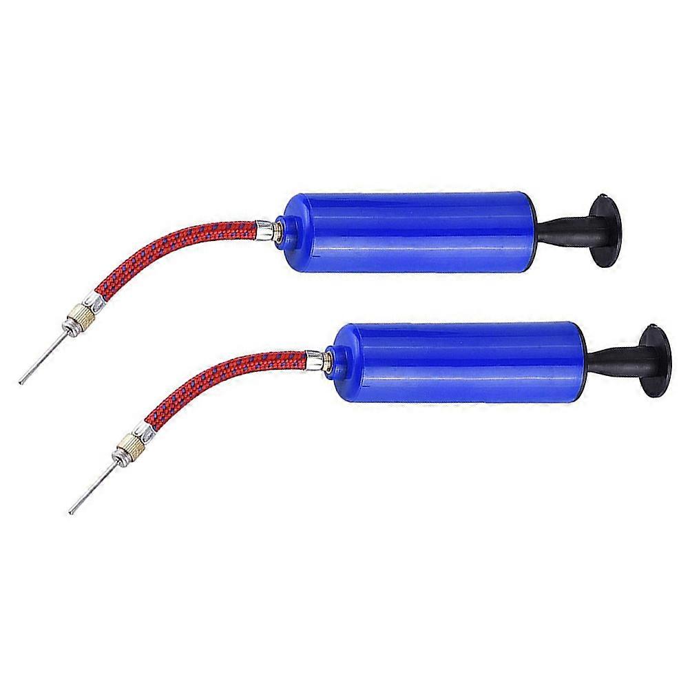 Basketball Inflator for Ball Use 4Sets Portable Sports Air Pump Blue