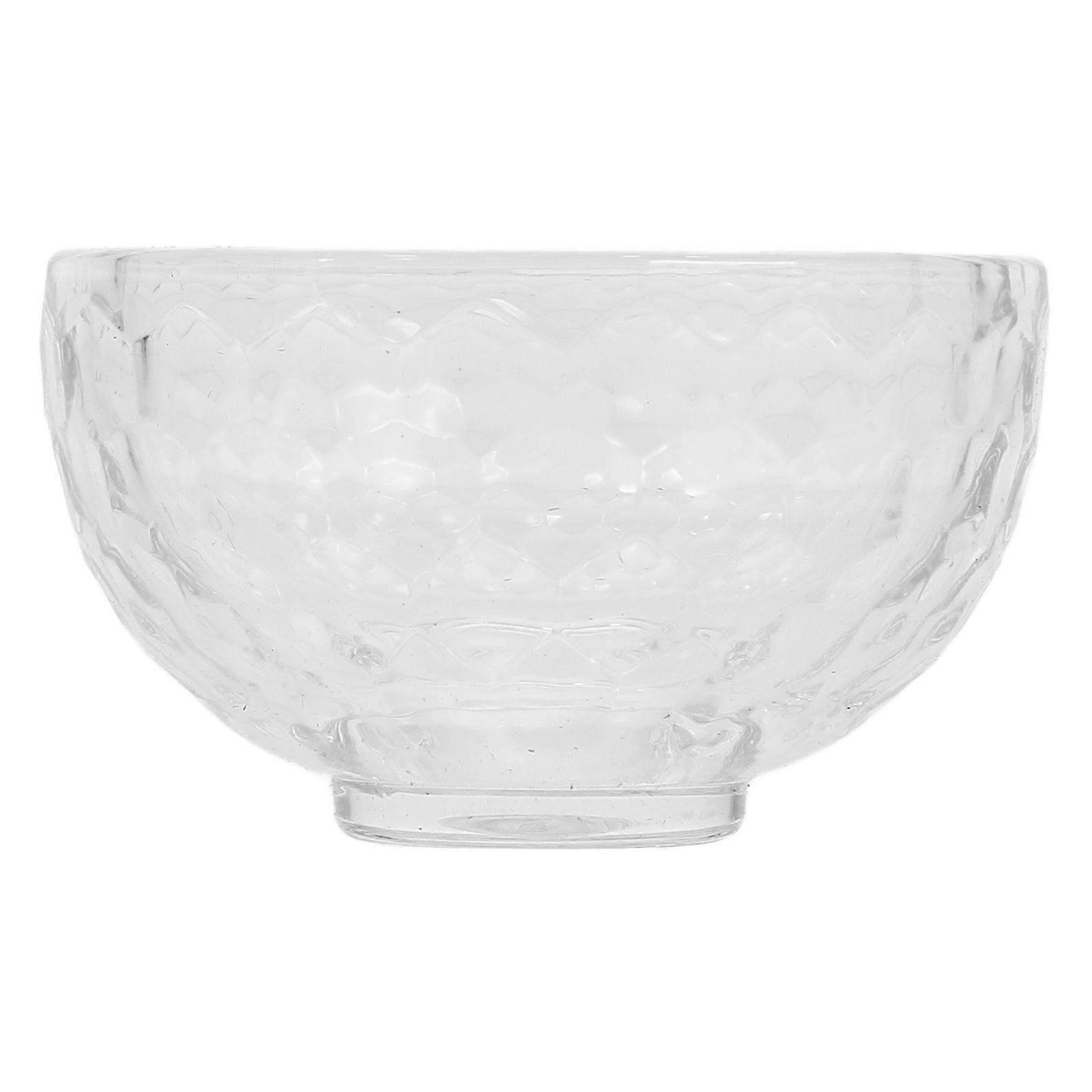 Round Mini Glass Prep Bowls 4Pcs Ideal For Everyday Use On Dining Table In Elegant Design And Clear Material