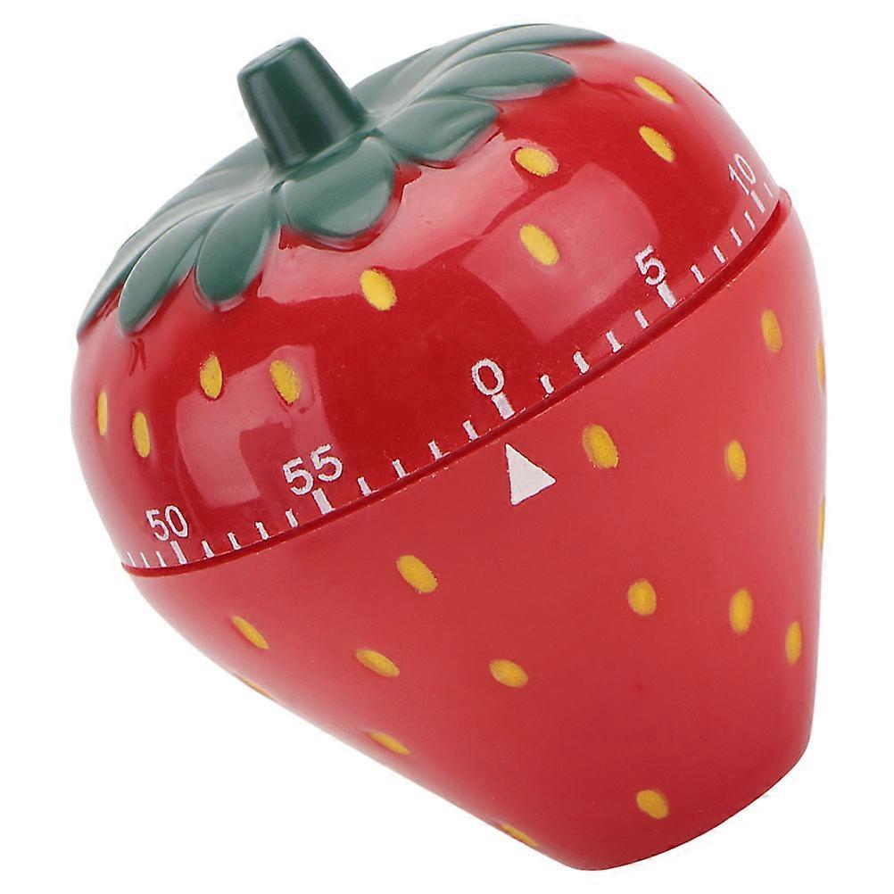 Mechanical Cooking Timer Strawberry Shaped Kitchen Timer for Home 2Pcs