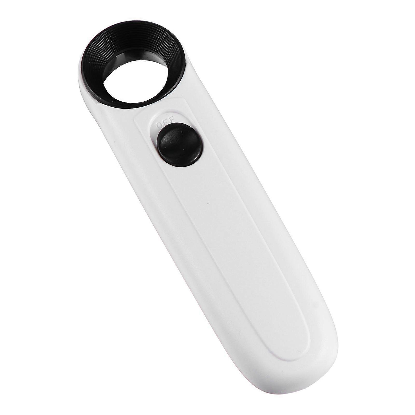 Lightweight Portable Magnifier With Led Lamp For Elderly And Jewelry Enthusiasts Round Lens 1Pcs