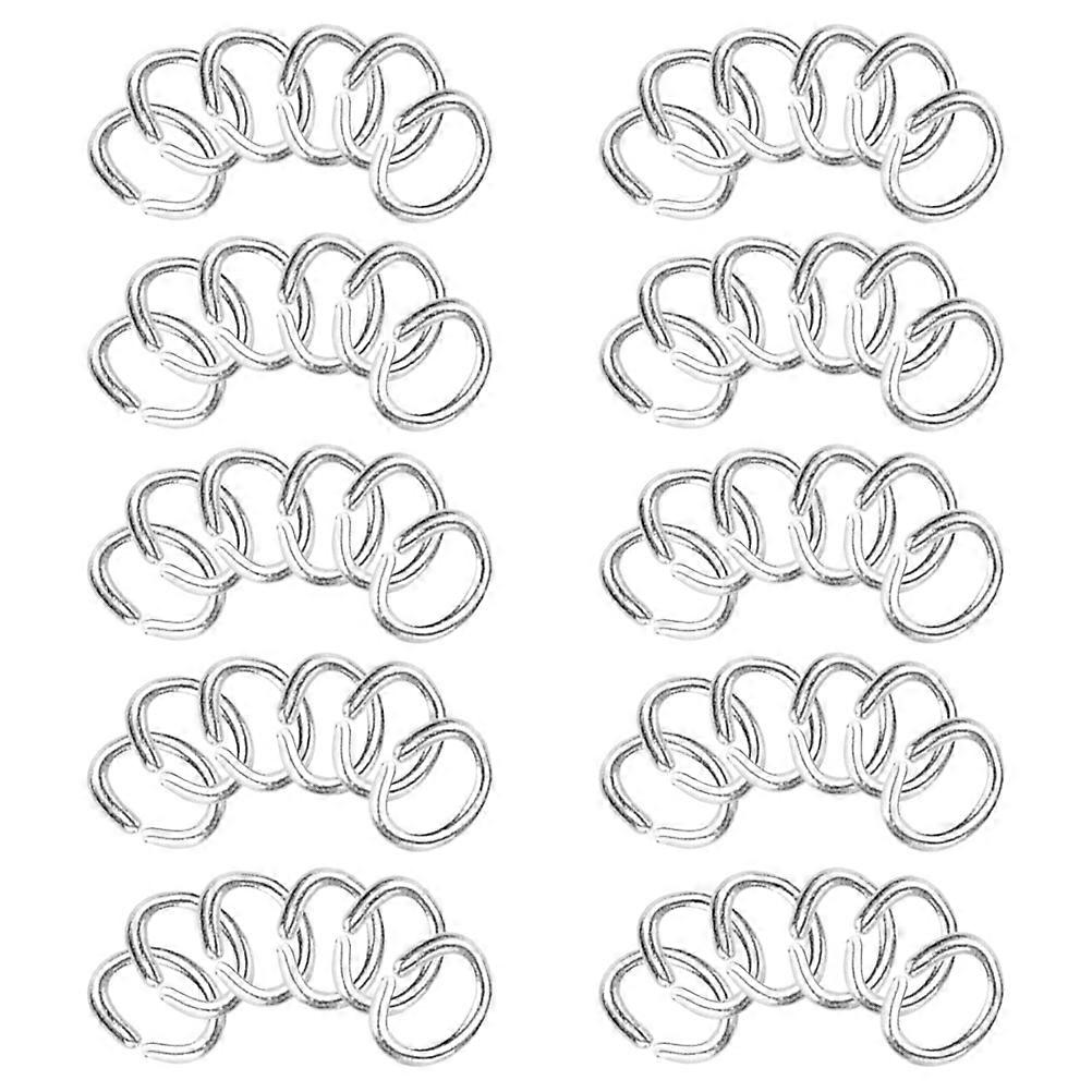 Open Jump Ring Copper Accessories for Jewelry Making 600Pcs Silver
