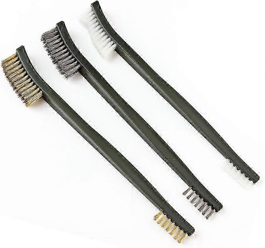 2026 3-piece mini wire brush set for removing paint/rust