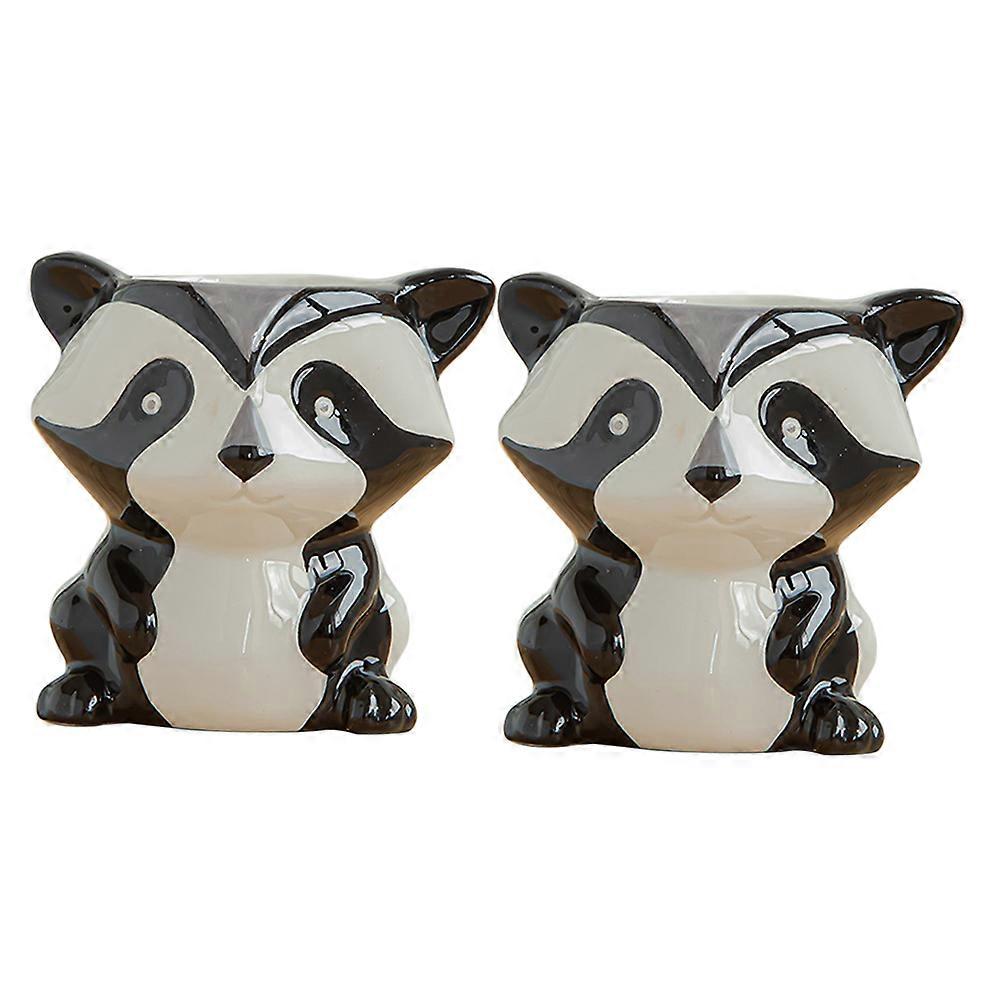 Succulent Ceramic Pot Cartoon Animal Planter for Desk Use 4Pcs