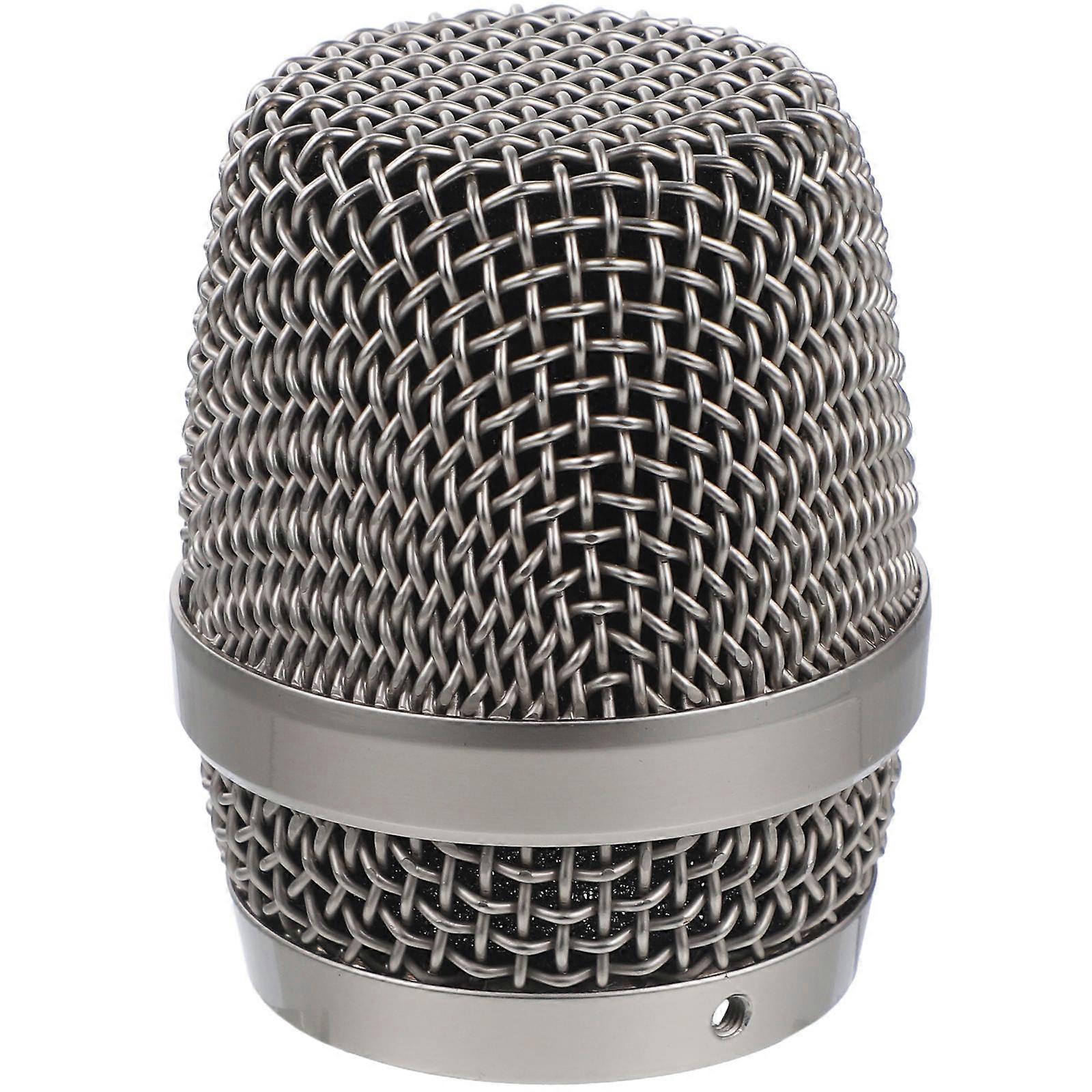 Microphone Metal Ball Head Replacement for Mic with 4Pcs Grille