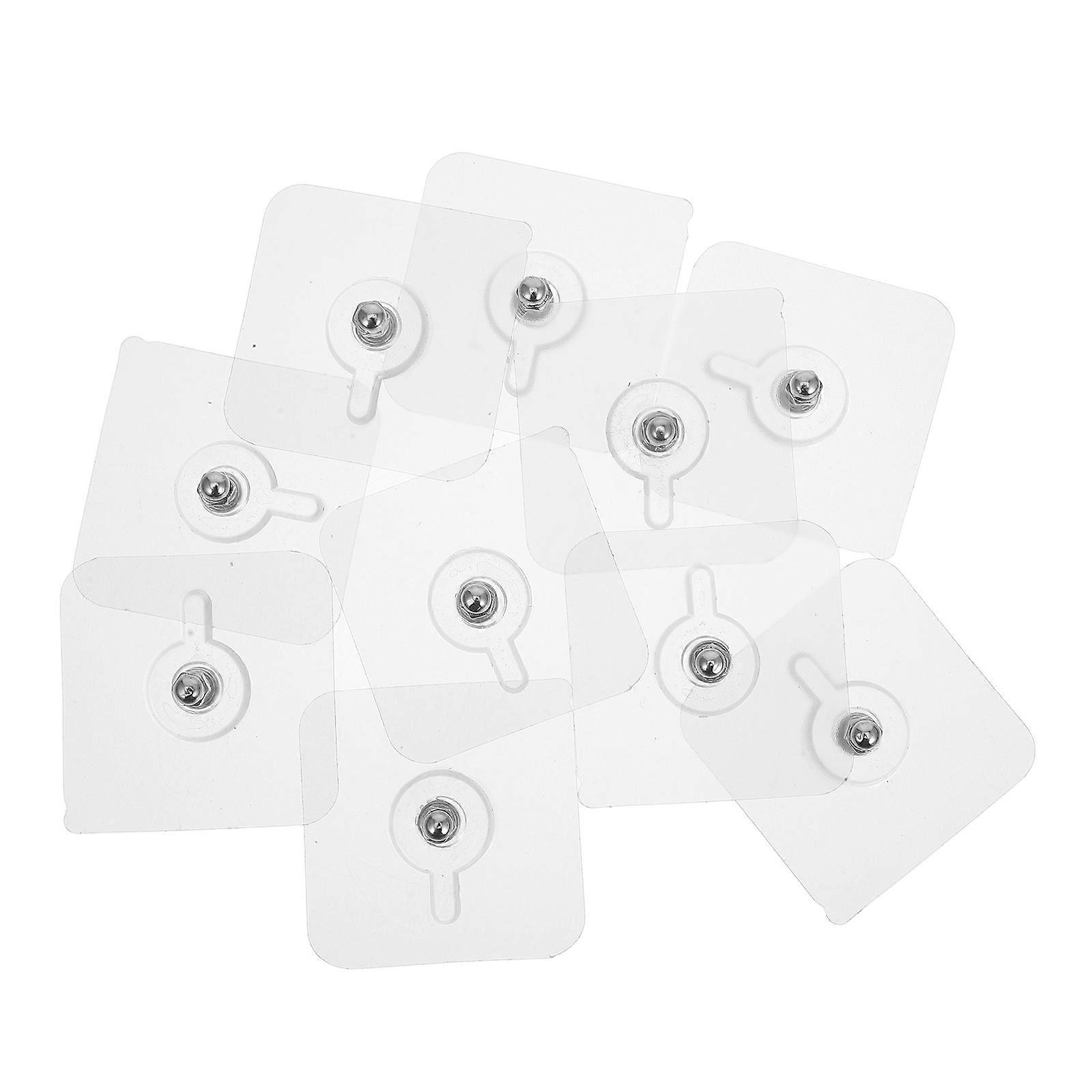 Clear Acrylic Wall Hooks for Hanging Adhesive Hooks 10Pcs Durable Set