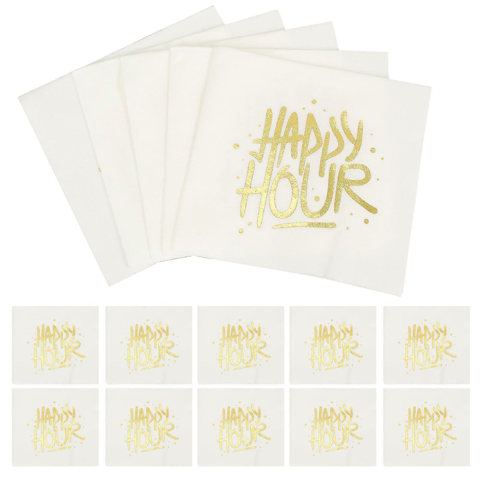 Golden Decorative Tissue Paper 250 Sheets Perfect For Gatherings And Holiday Events Square Napkins Disposable Quality