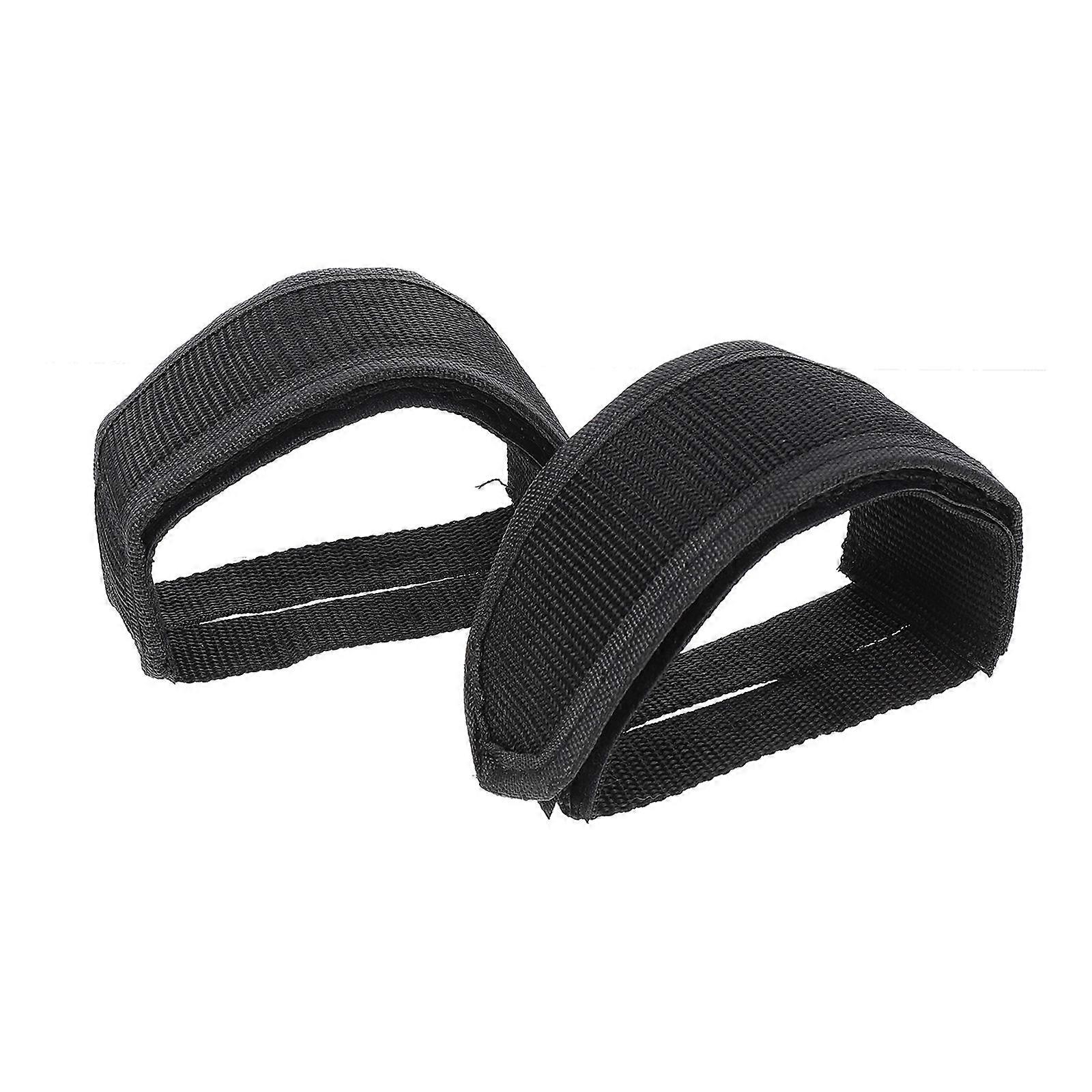2Pairs Adjustable Bike Footrest Straps for Secure Pedal Fit
