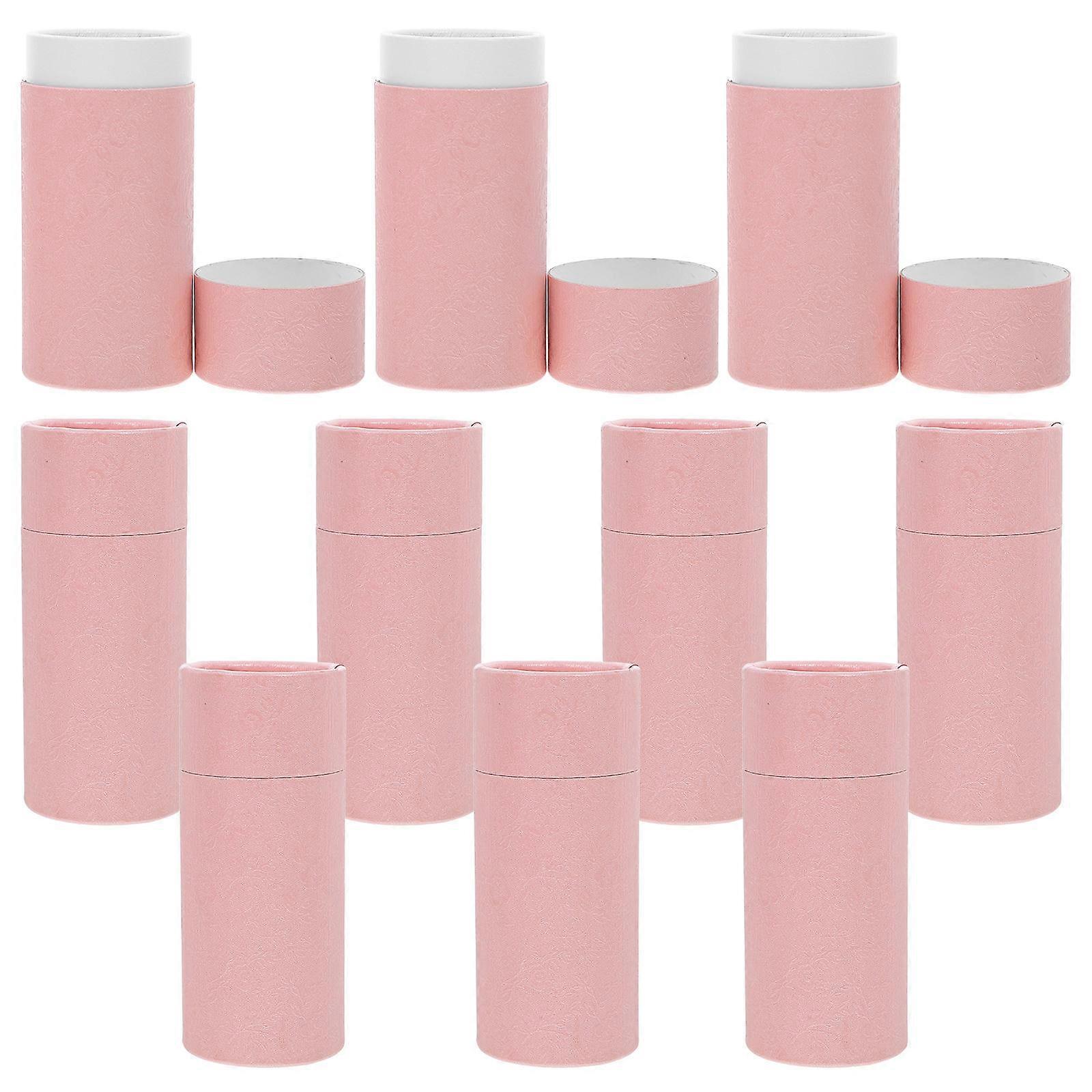 Packaging Boxes For Tea And Essential Oil 50 Pcs Empty Kraft Paper Cylindrical Storage Boxes With Lid Stylish And Functional