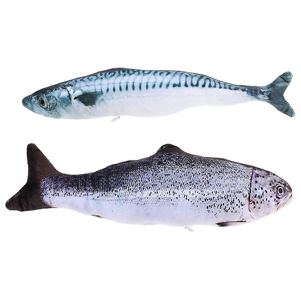 Interactive Catnip Fish Toy for Cats 4Pcs Plush Cat Teething Toy